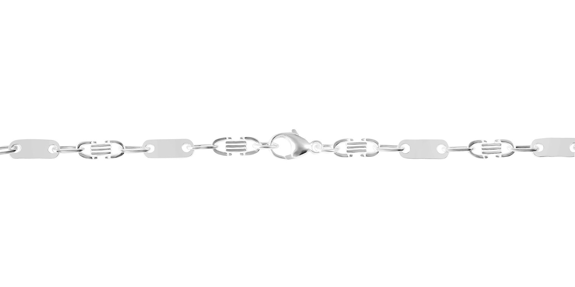 Adelia´s Kette ohne Anhänger »Herren Halskette – Plattenkette aus 925 Silber 55 cm« Ein Geschenk, das Freude macht