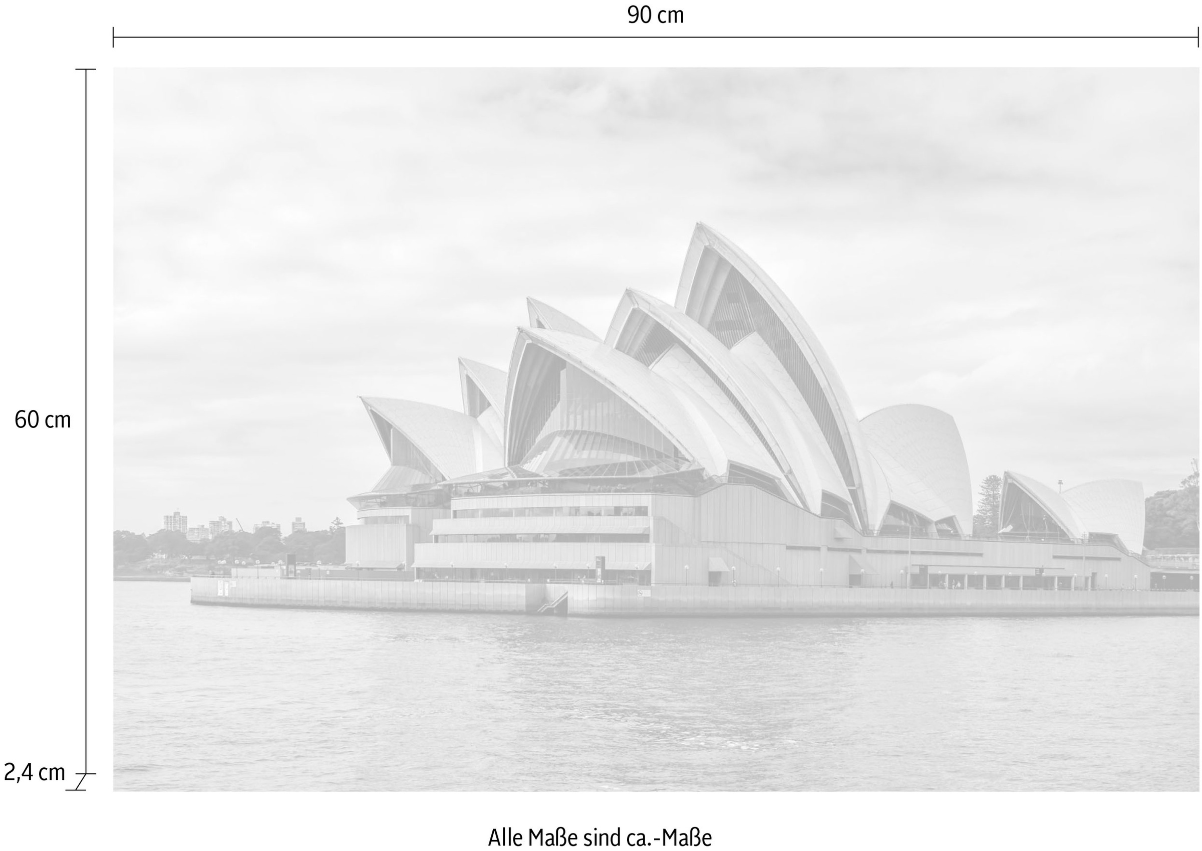 queence Acrylglasbild »Opernhaus in Sydney«, Elemente der Architektur-Gebäude-Städte-Skyline, Fine Art-Print in Galeriequalität