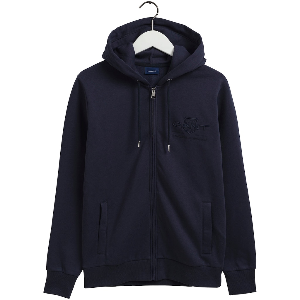 Gant Kapuzensweatjacke »TONAL ARCHIVE SHIELD ZIP HOODIE«