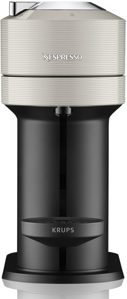 Nespresso Kapselmaschine »Vertuo Next Basic XN910B von Krups«, 54 % aus recyceltem Kunststoff, inkl. Willkommenspaket mit 12 Kapseln