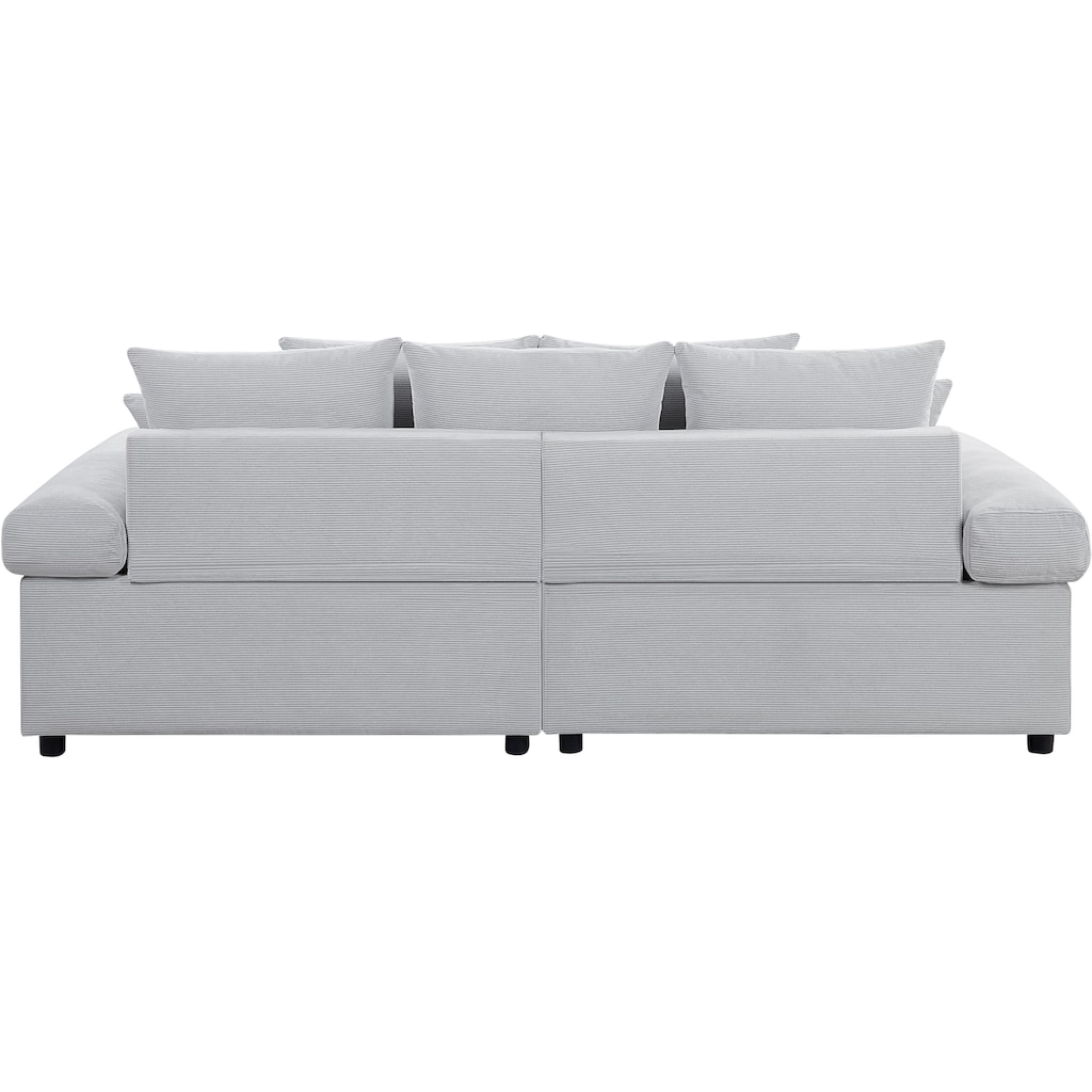 ATLANTIC home collection Big-Sofa »Bjoern«, mit Cord-Bezug, XXL-Sitzfläche, mit Federkern, frei im Raum stellbar