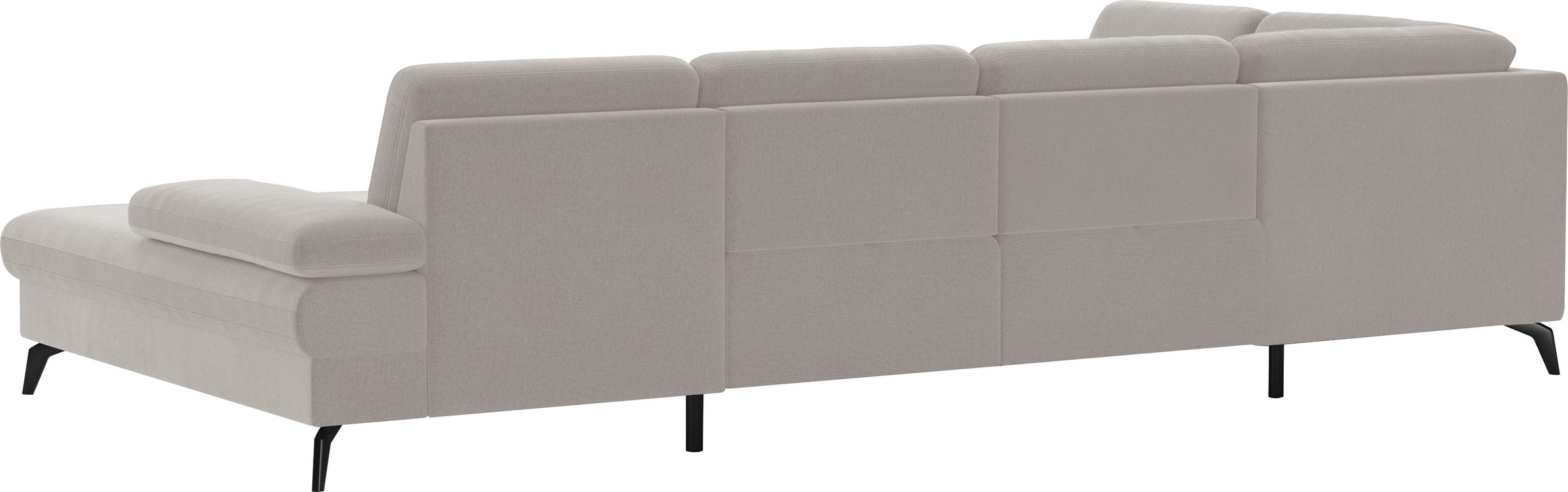 sit&more Wohnlandschaft »Morris U-Form, inkl. Sitztiefenverstellung«, wahlweise mit Armteilverstellung, Bettfunktion & Bettkasten