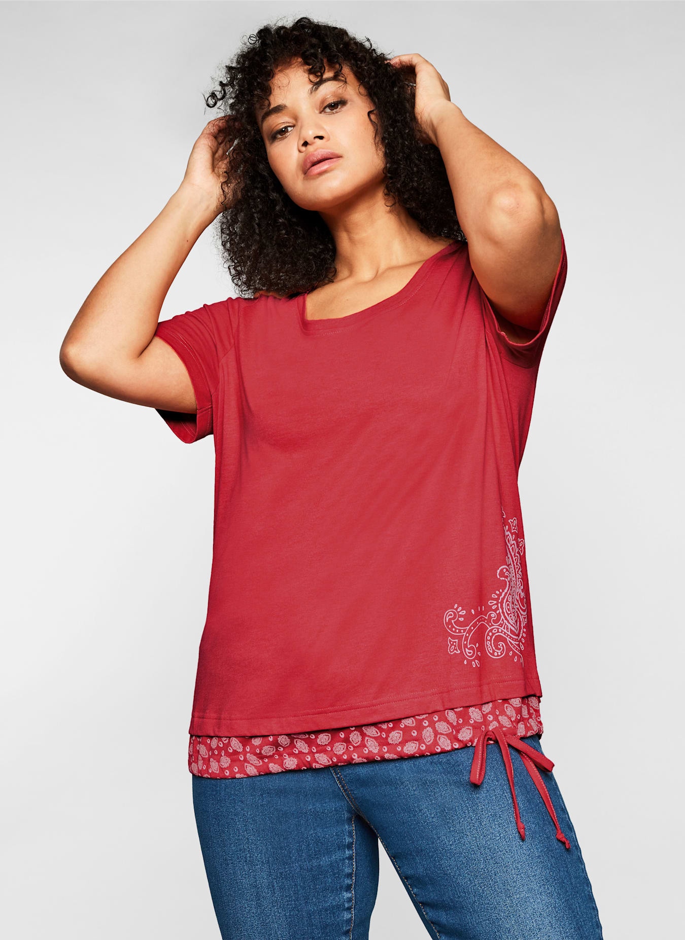 Sheego T-Shirt "T-Shirt", (1 tlg.) günstig online kaufen