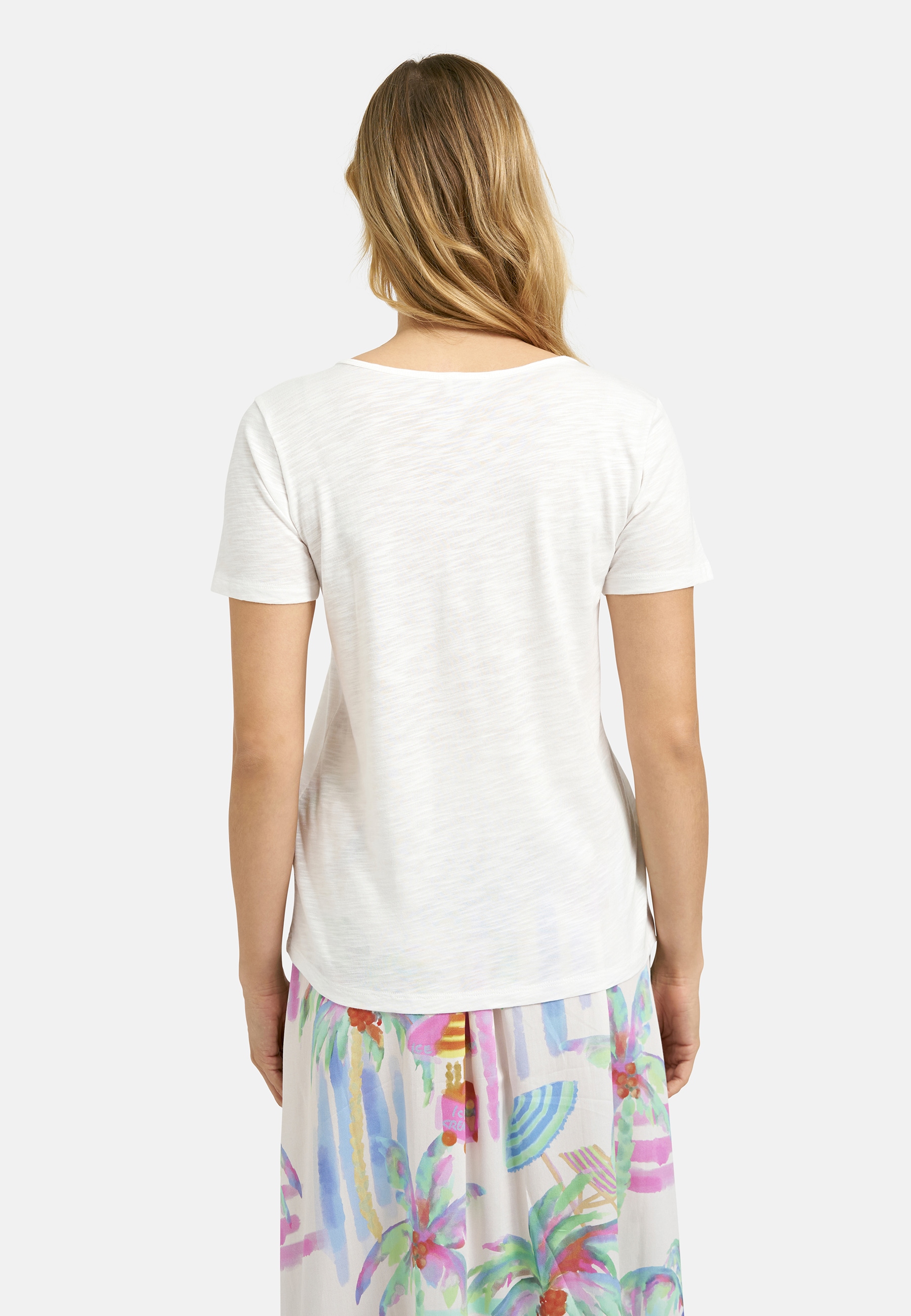 Milano Italy V-Shirt mit Glitzersteinchen