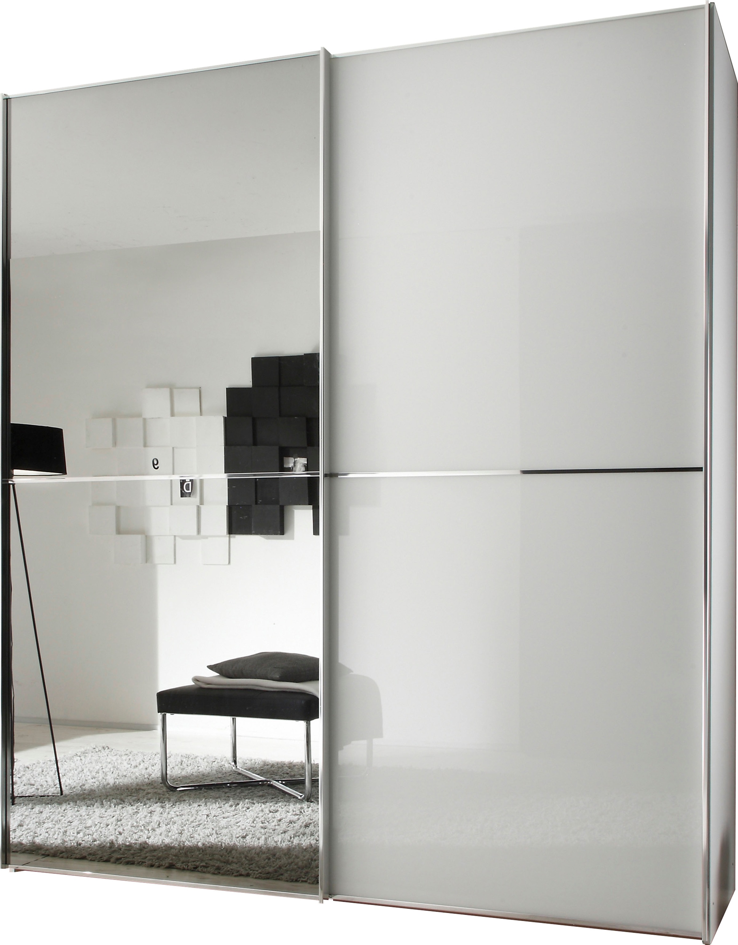 STAUD "Sinfonie Plus, edles Design in hochwertiger Qualität, Made in Germany" Glas und Spiegel-Frontkombination mit vier Ausstattungsvarianten