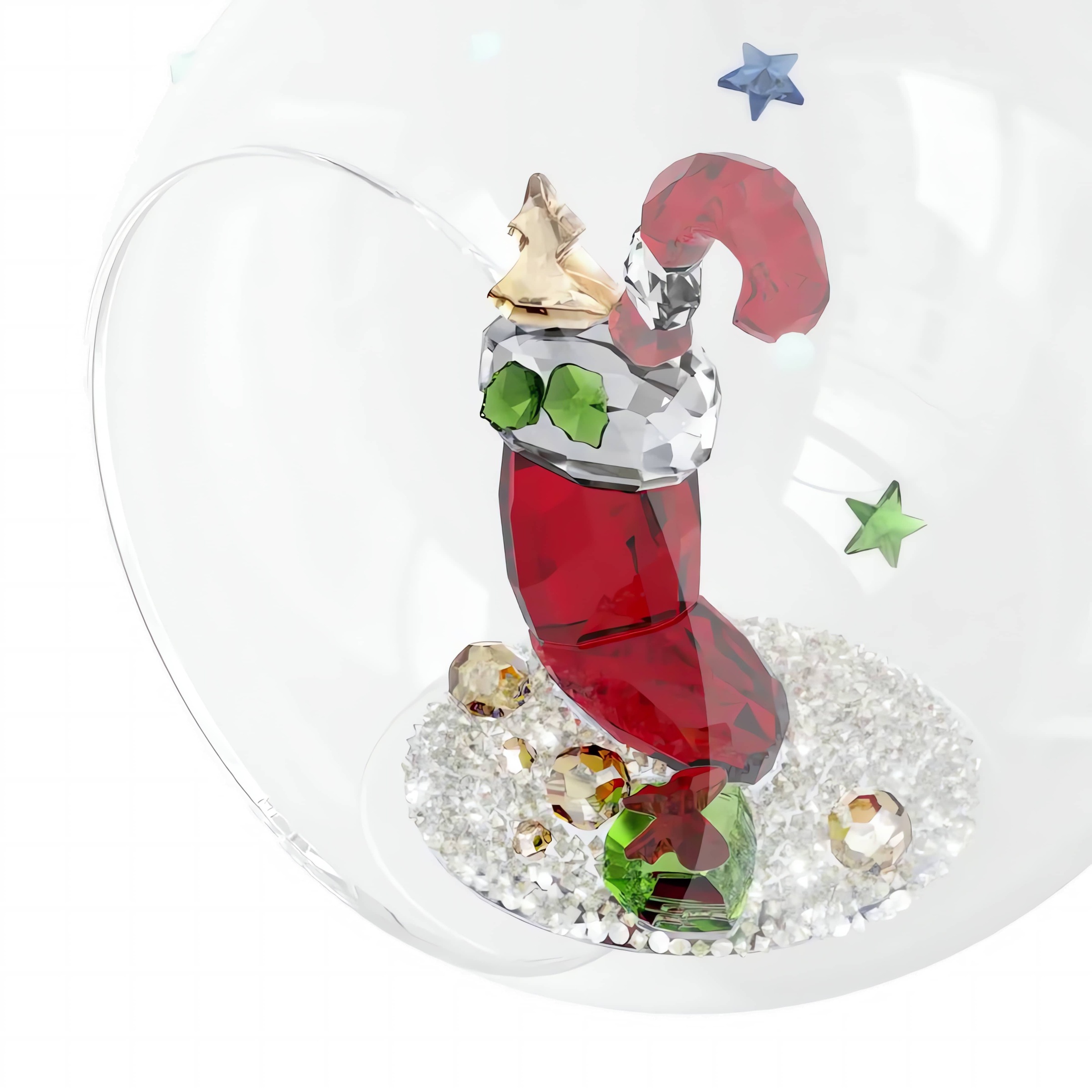 Swarovski Dekohänger »Holiday Cheers Nikolausstiefel und Bonbon Weihnachtskugel« Swarovski® Kristall
