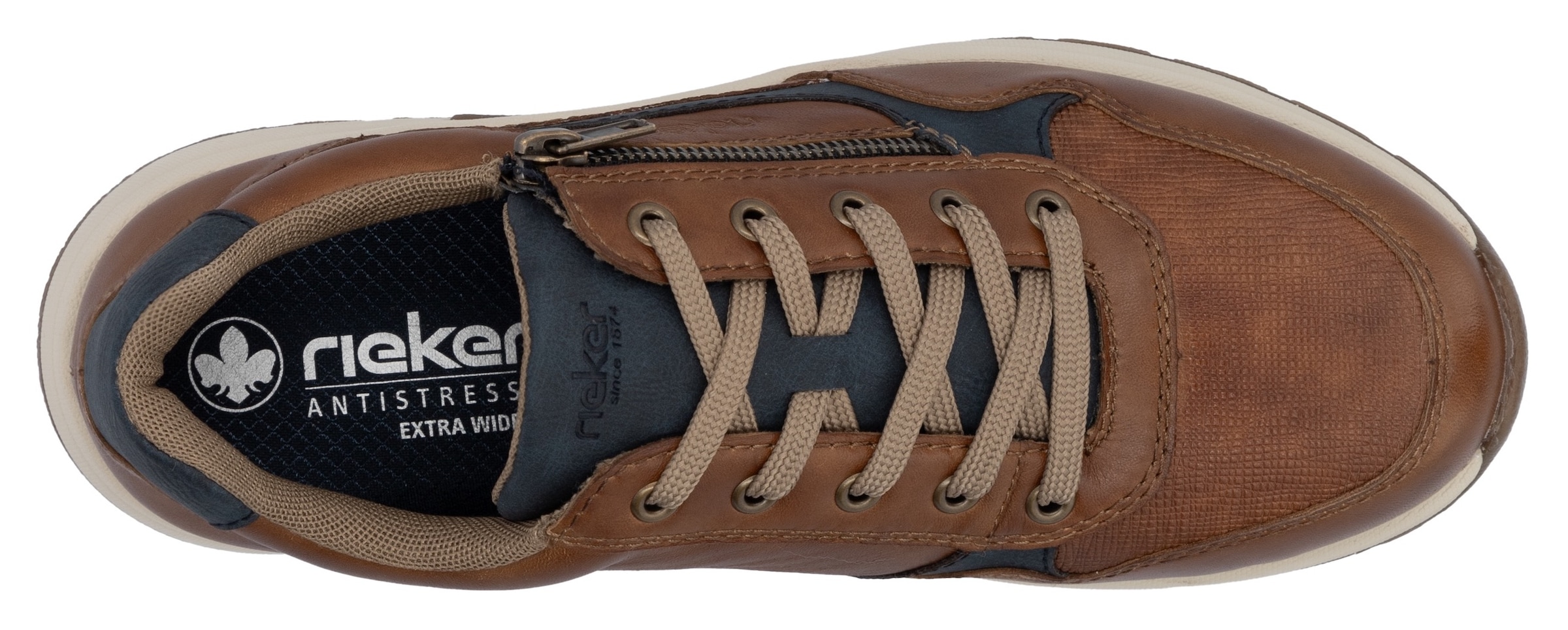 Rieker Sneaker, Halbschuh, Freizeitschuh, Schnürschuh in bequemer Form
