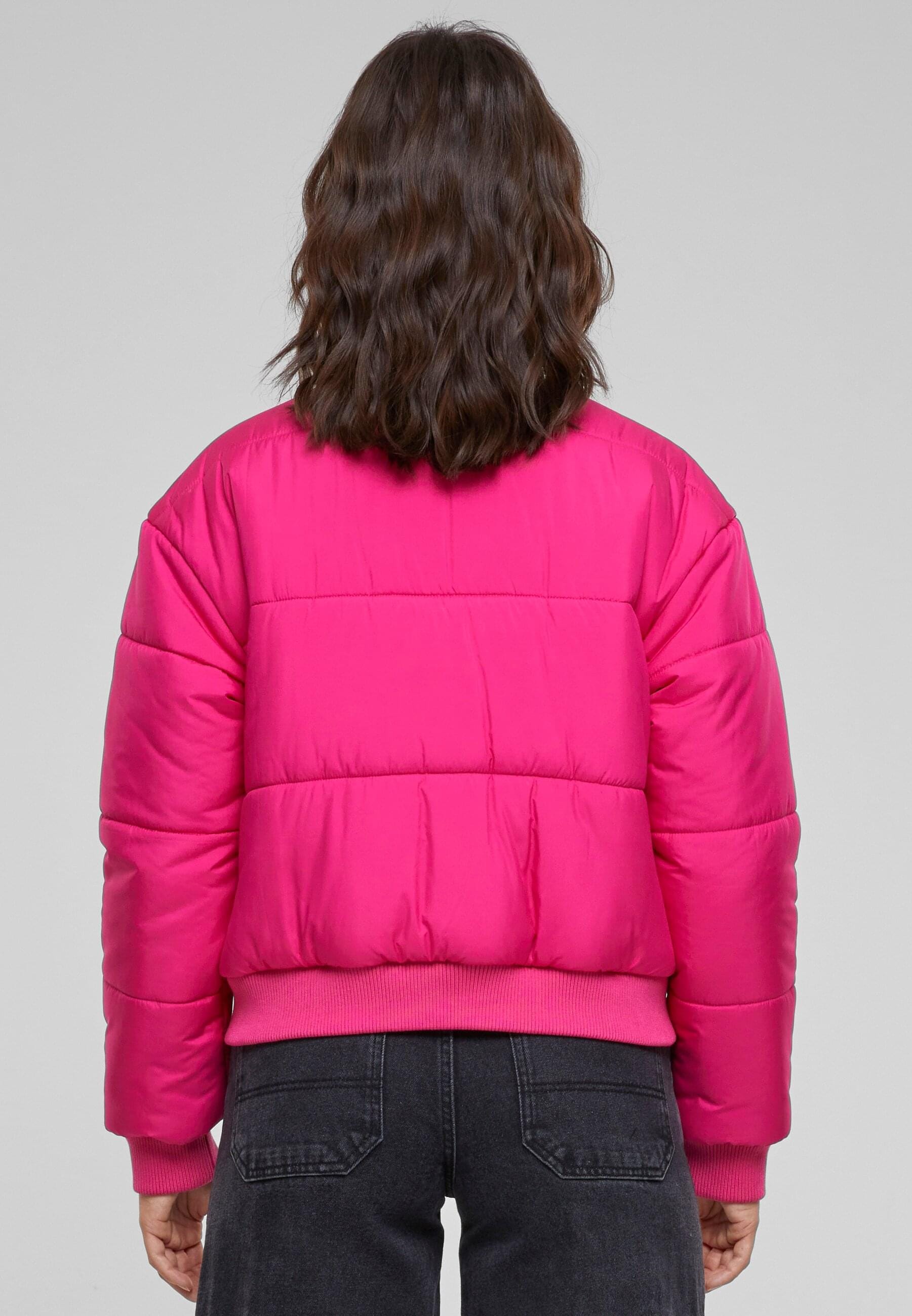 URBAN CLASSICS Winterjacke »Urban Classics Damen Ladies Puffer Blouson« 1 Stk. tlg. ohne Kapuze