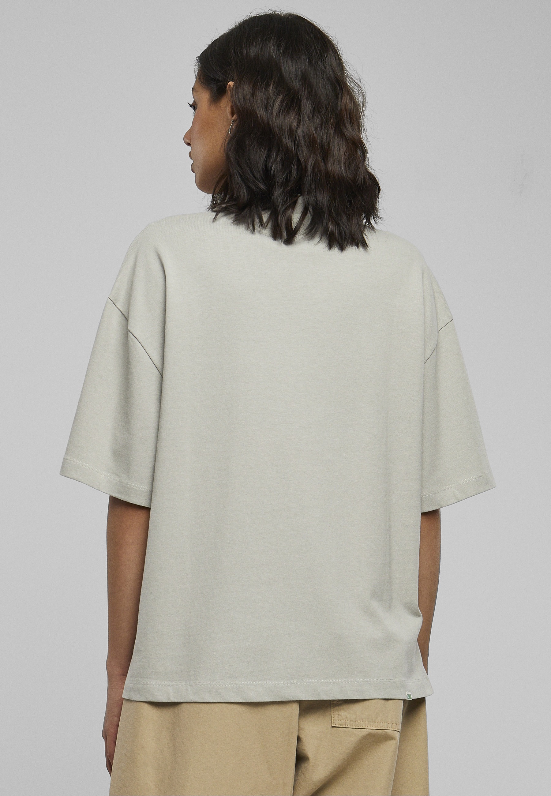 URBAN CLASSICS Kurzarmshirt »Urban Classics Damen Ladies Organic Heavy Slit Tee« 1