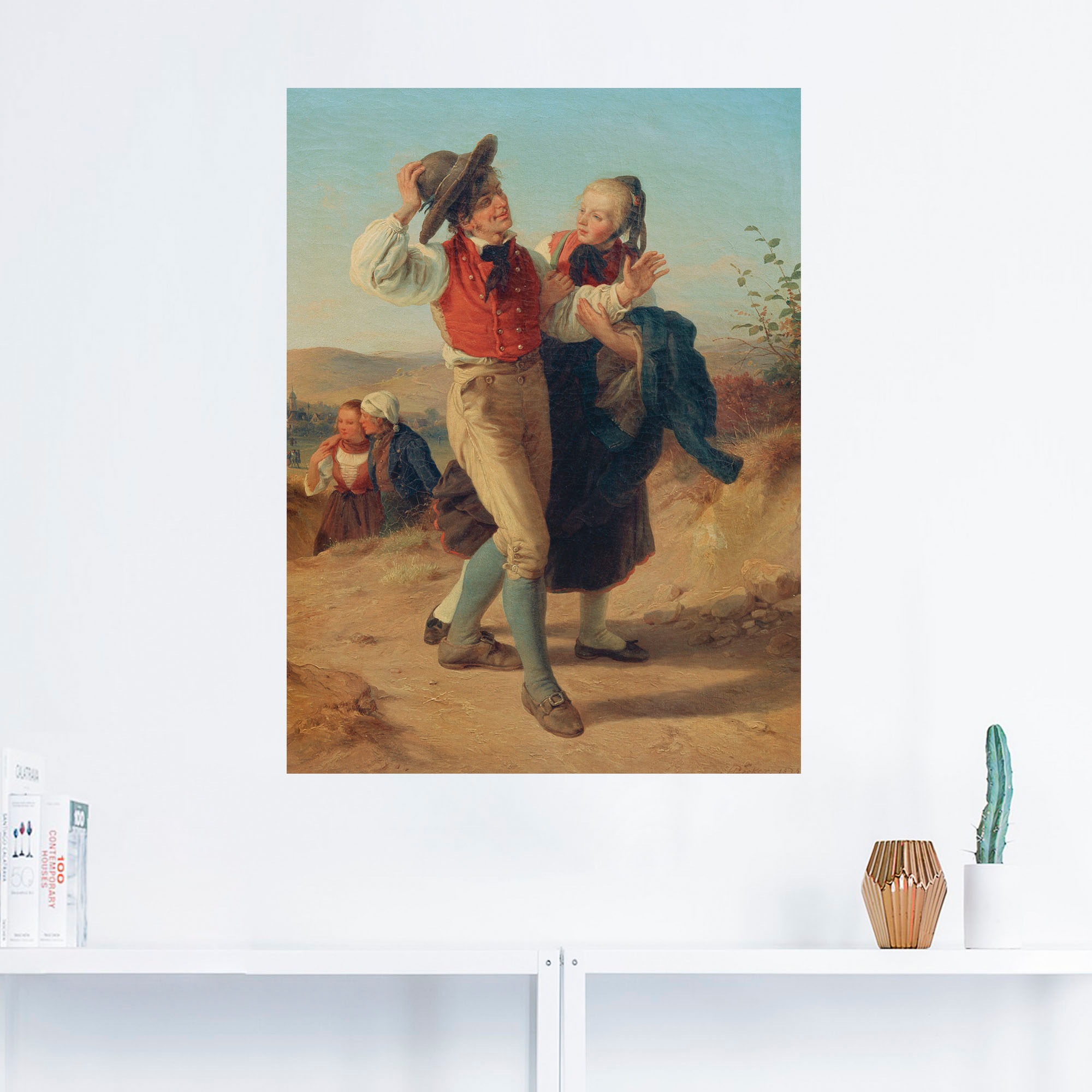 Artland Wandbild »Jakob Becker«, Bilder von Liebespaaren, (1 St.), als Alubild, Leinwandbild, Wandaufkleber oder Poster in versch. Größen