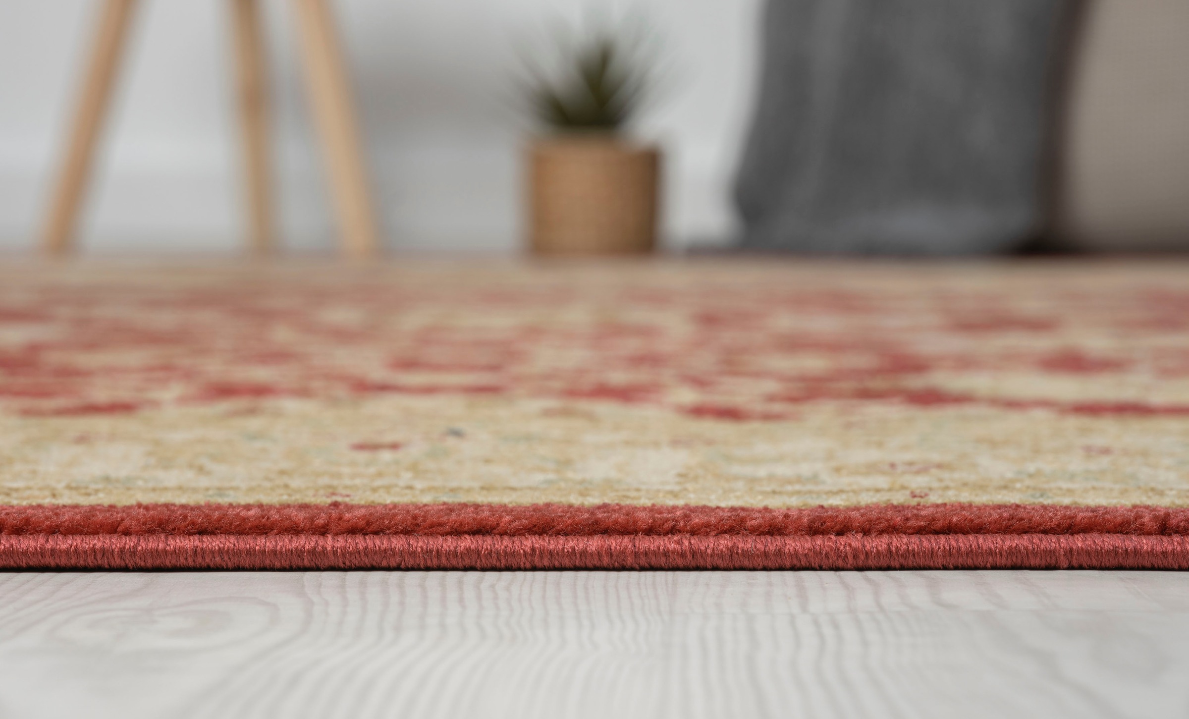 Myflair Möbel & Accessoires Teppich »Maryam 1 Lagerräumung«, rechteckig, 7,5 mm Höhe, Kurzflor, Orient Optik, edler Glanz, mit Fransen, besonders weich