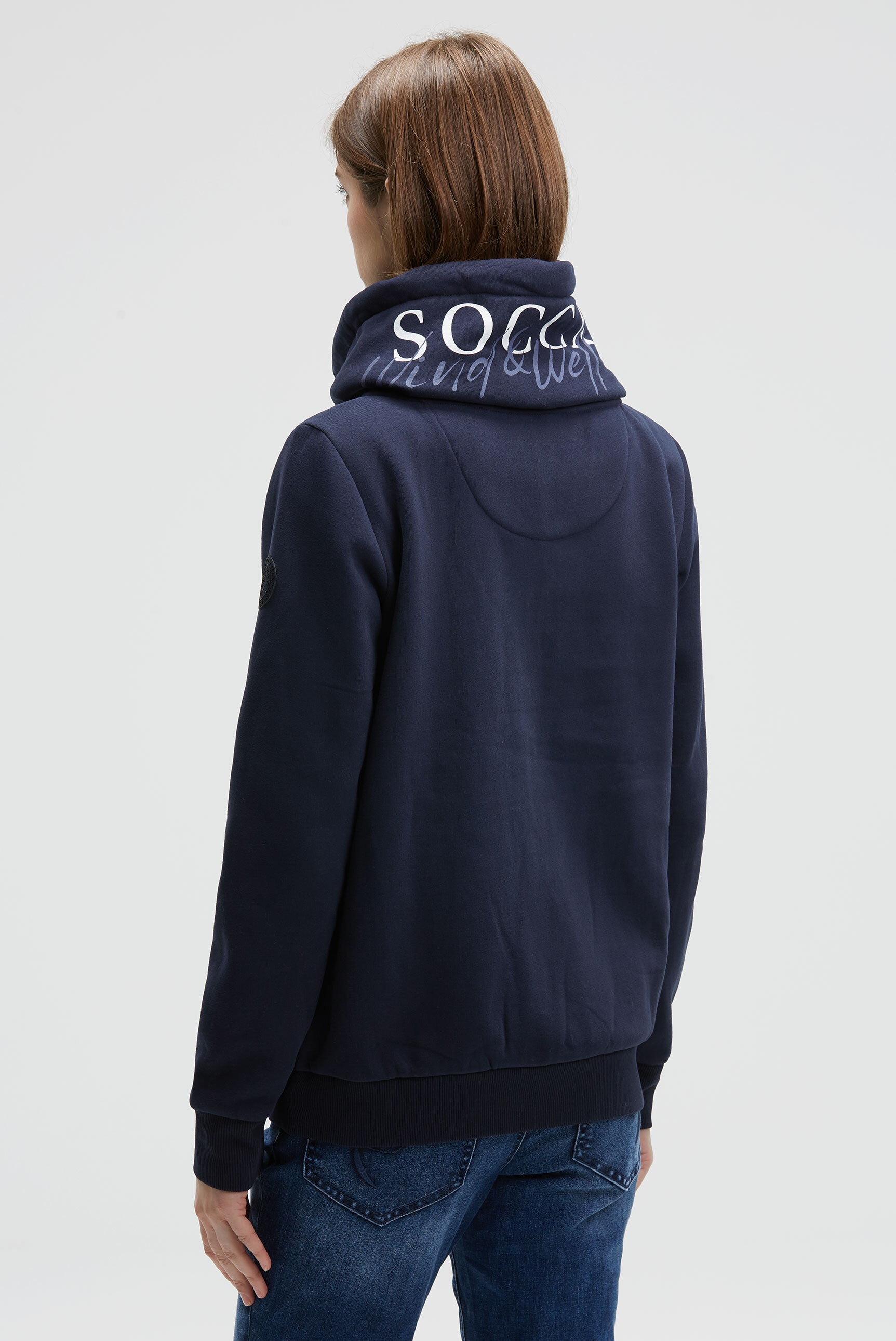 SOCCX Sweatjacke mit weicher Innenseite