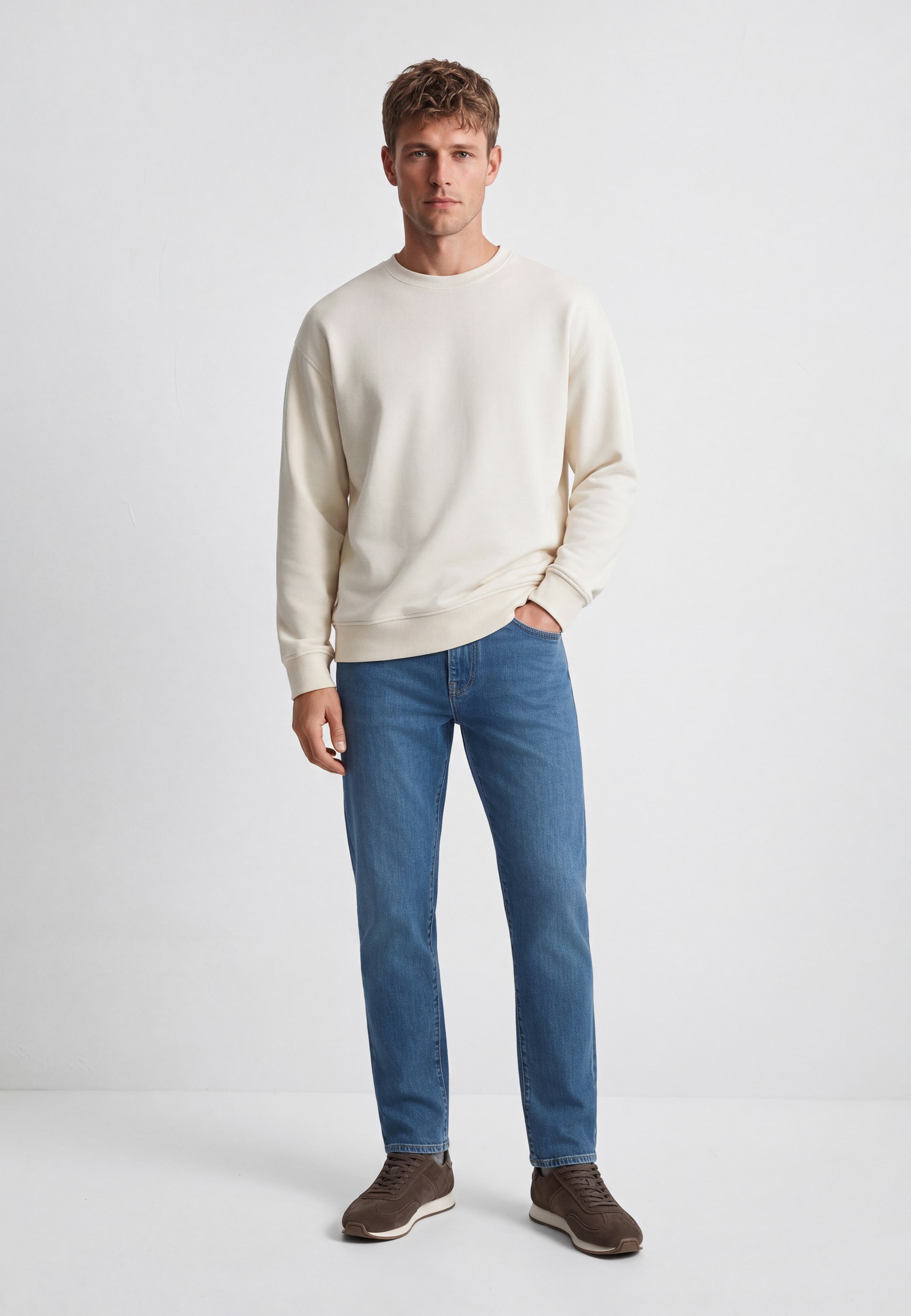 Mavi Rundhalspullover »CREW NECK SWEATSHIRT« Premium Sweatshirt