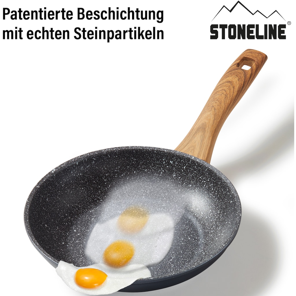 STONELINE Bratpfanne »Back to Nature«, Aluminium, (1 tlg.), Induktion