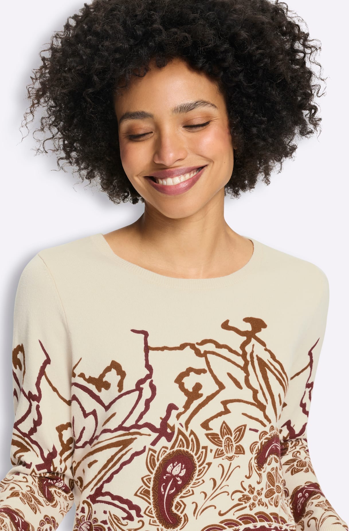 heine Strickpullover »Druck-Pullover«