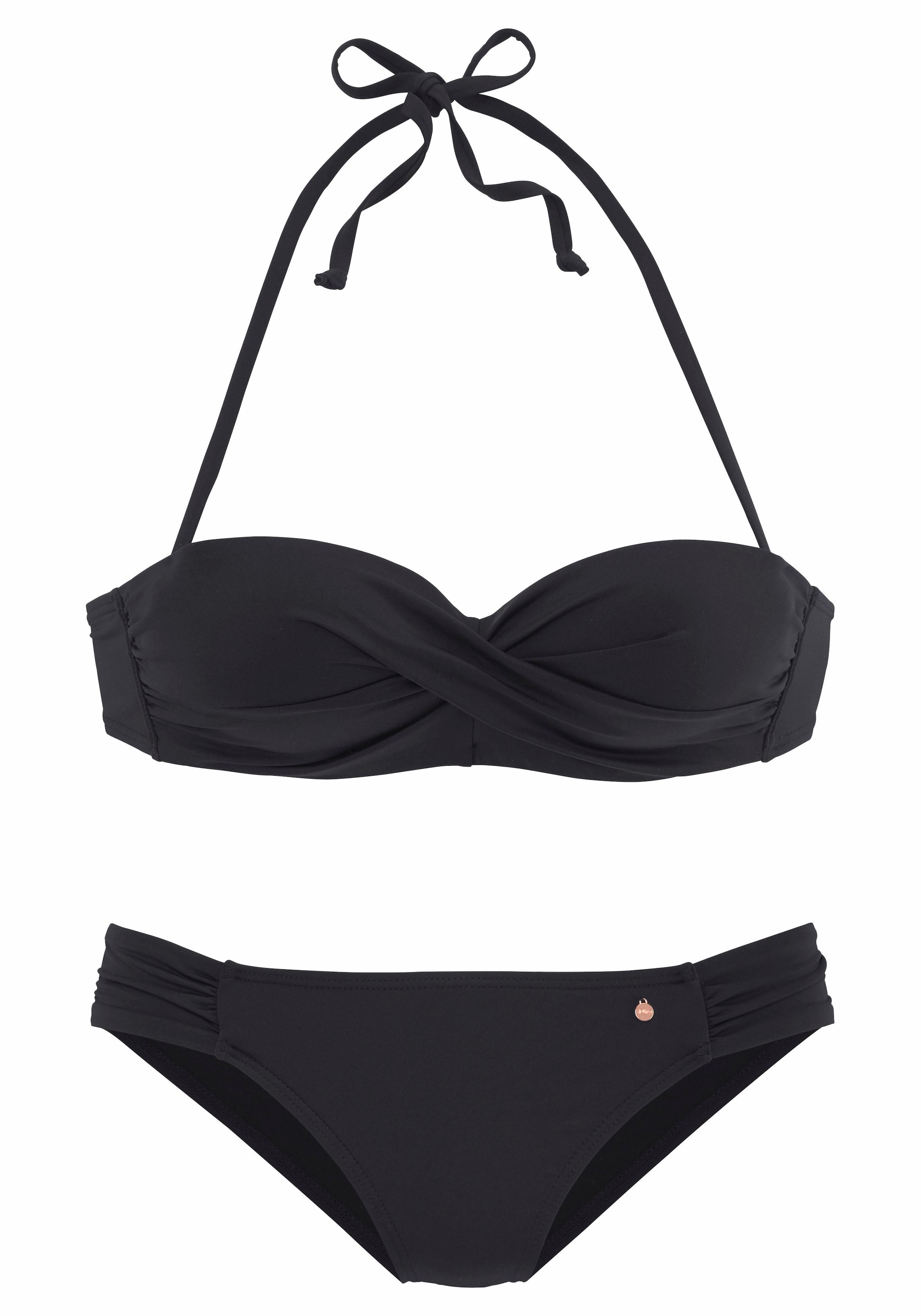 bestellen | Raffung Bügel-Bandeau-Bikini, BAUR mit s.Oliver