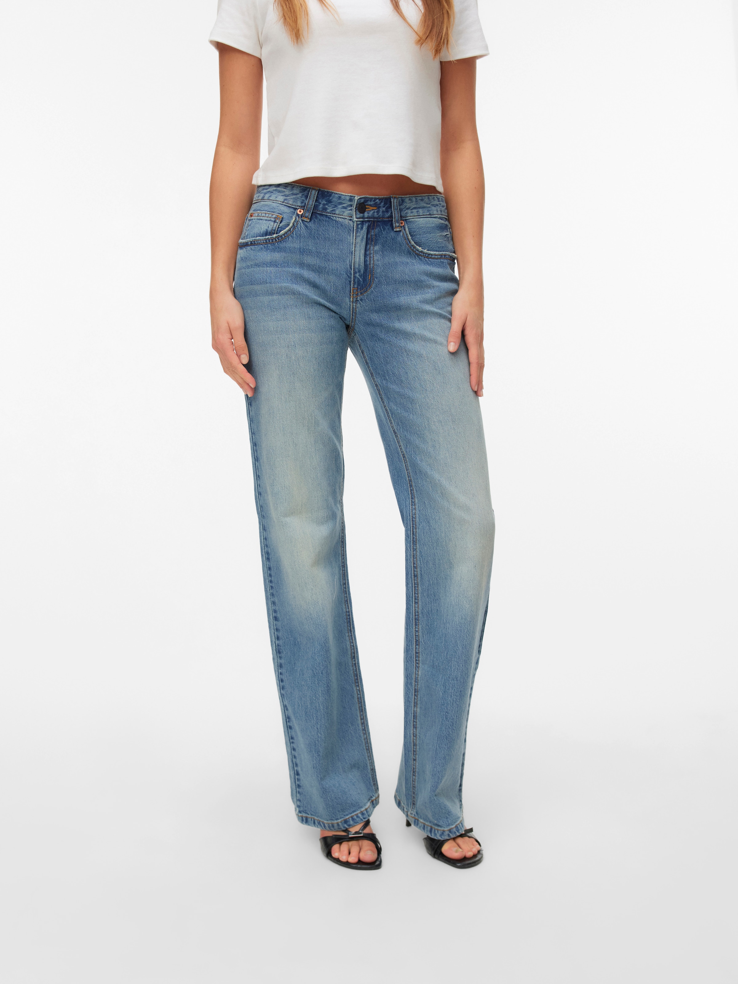 Vero Moda Bootcut-Jeans "VMASTA LR BOOTCUT JEANS LI3176 NOOS" Baumwollmisch günstig online kaufen