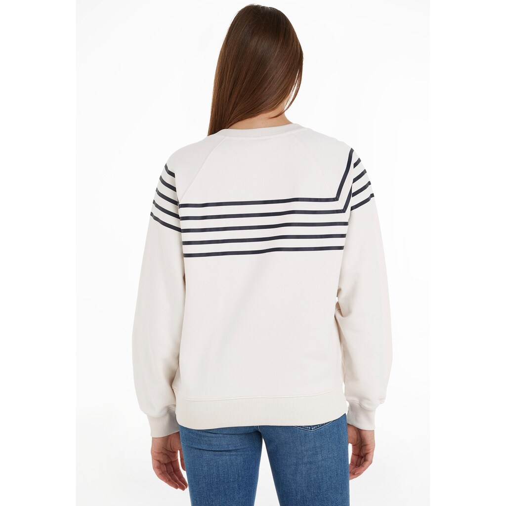 Tommy Hilfiger Sweatshirt »RLX RAG STRIPE EMB C-NK SWTSHRT«