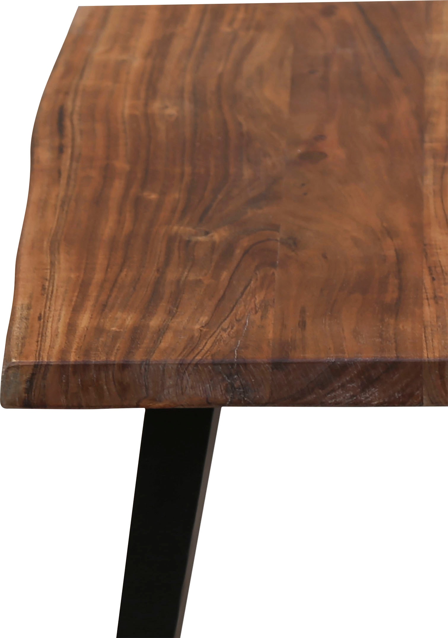 byLIVING Couchtisch »Caddy«, Tischplatte mit Baumkante, Breite 110 oder 60 cm