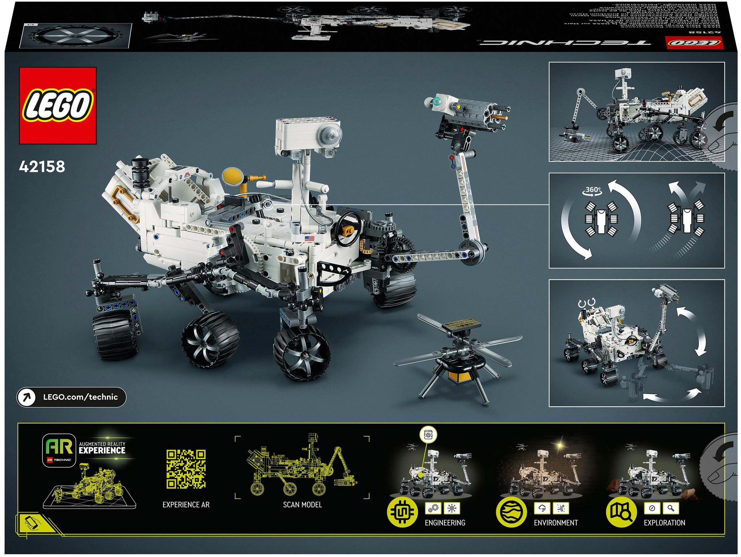 LEGO® Konstruktionsspielsteine »NASA Mars Rover Perseverance (42158), LEGO® Technic«, (1132 St.), Made in Europe