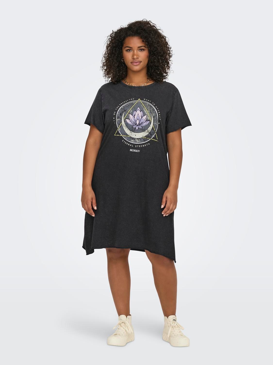 ONLY CARMAKOMA Shirtkleid "CARLUCY LIFE SS T-SHIRT DRESS JRS NOOS", Sommerk günstig online kaufen