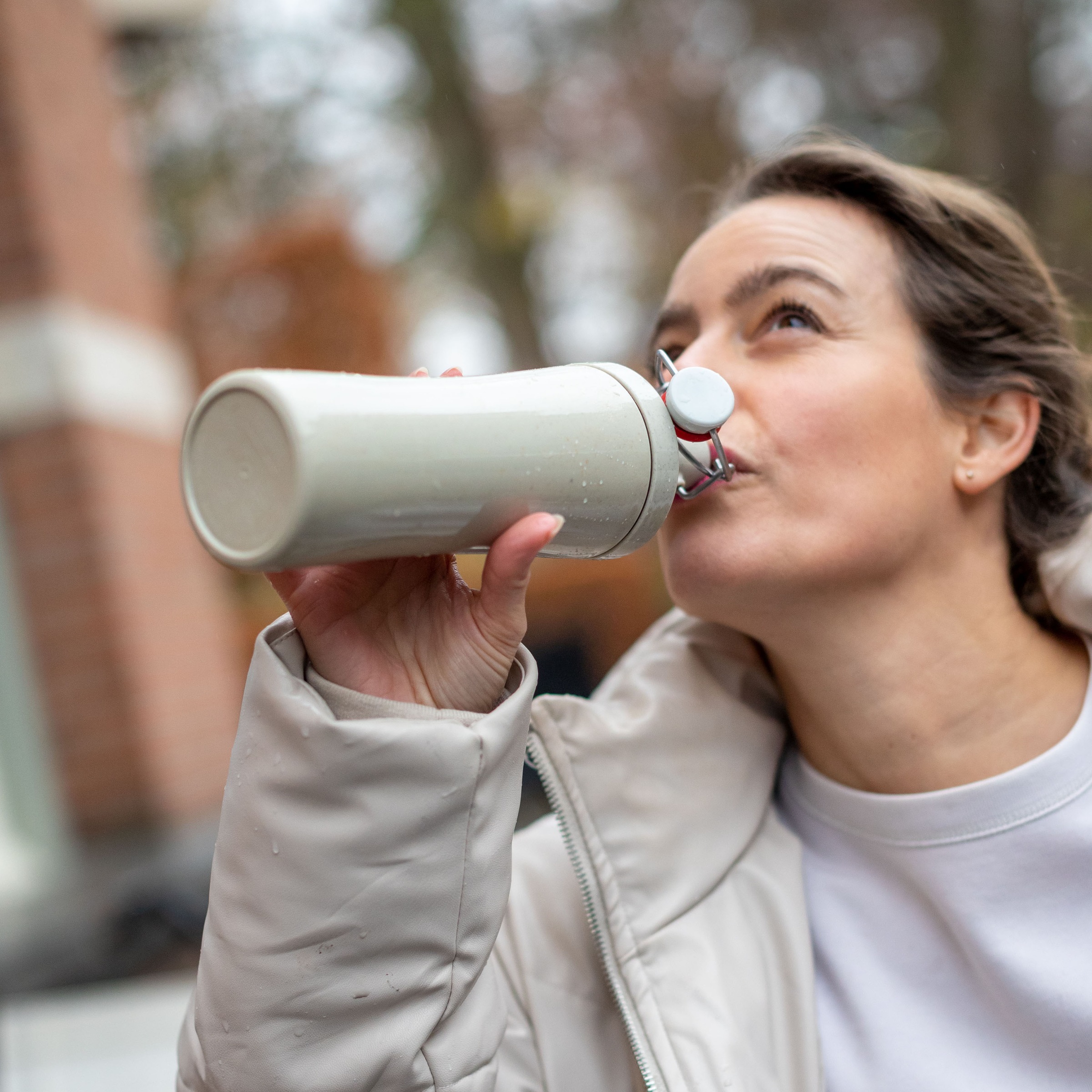 KOZIOL Trinkflasche »PLOPP TO GO«, recycelbar,melaminfrei,biozirkulär,425ml