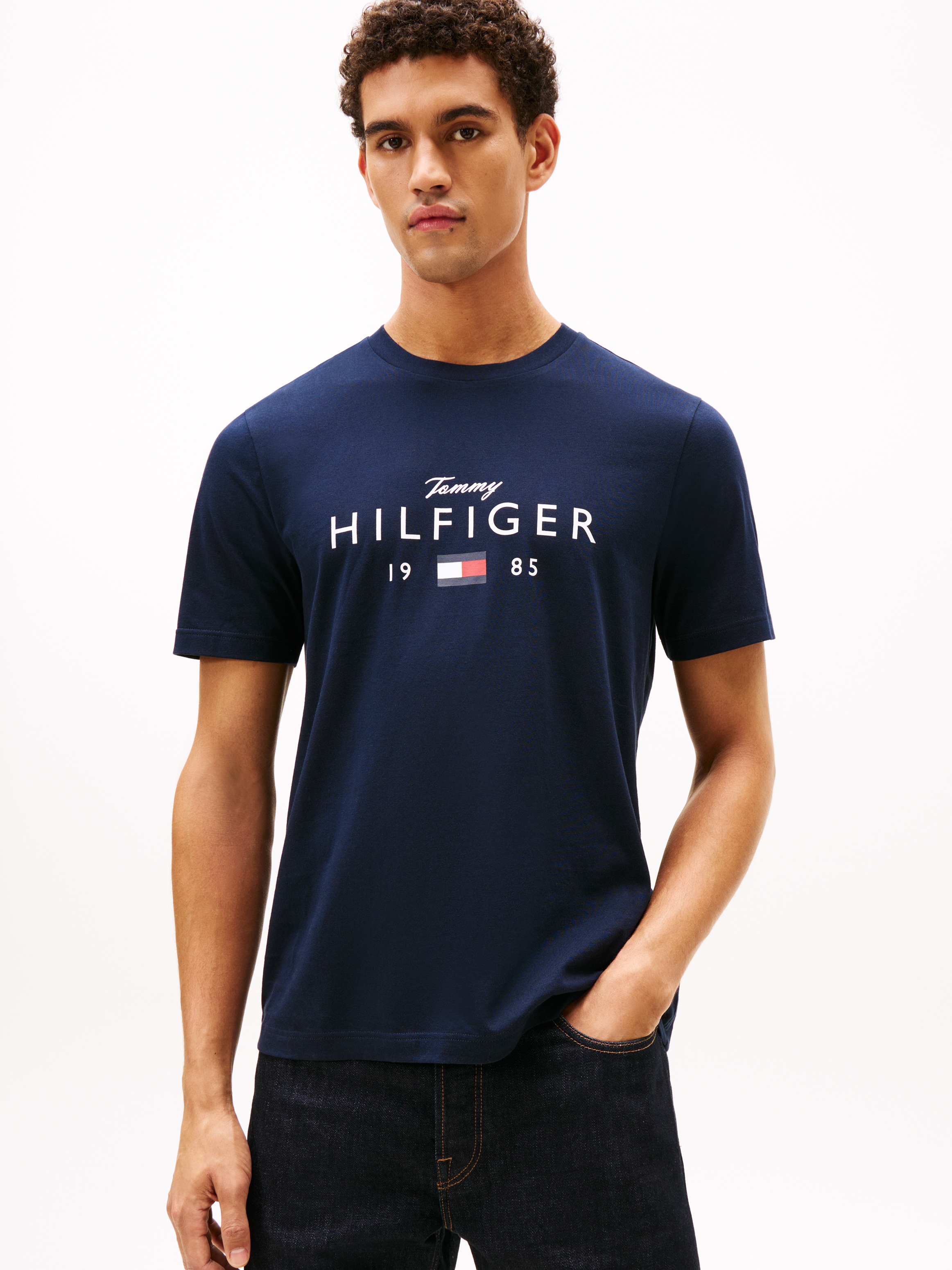 Tommy Hilfiger T-Shirt "BRAND LOVE BIG HILFIGER" regular fit, Rundhals, Jer günstig online kaufen