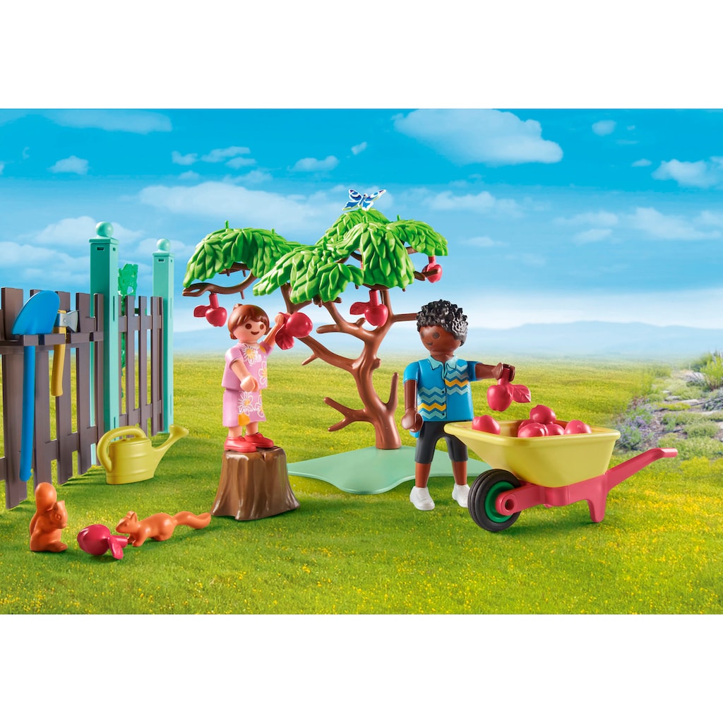 Playmobil® Konstruktions-Spielset »Kleine Hühnerfarm im Tiny Haus Garten (71510), My Life«, (77 St.)