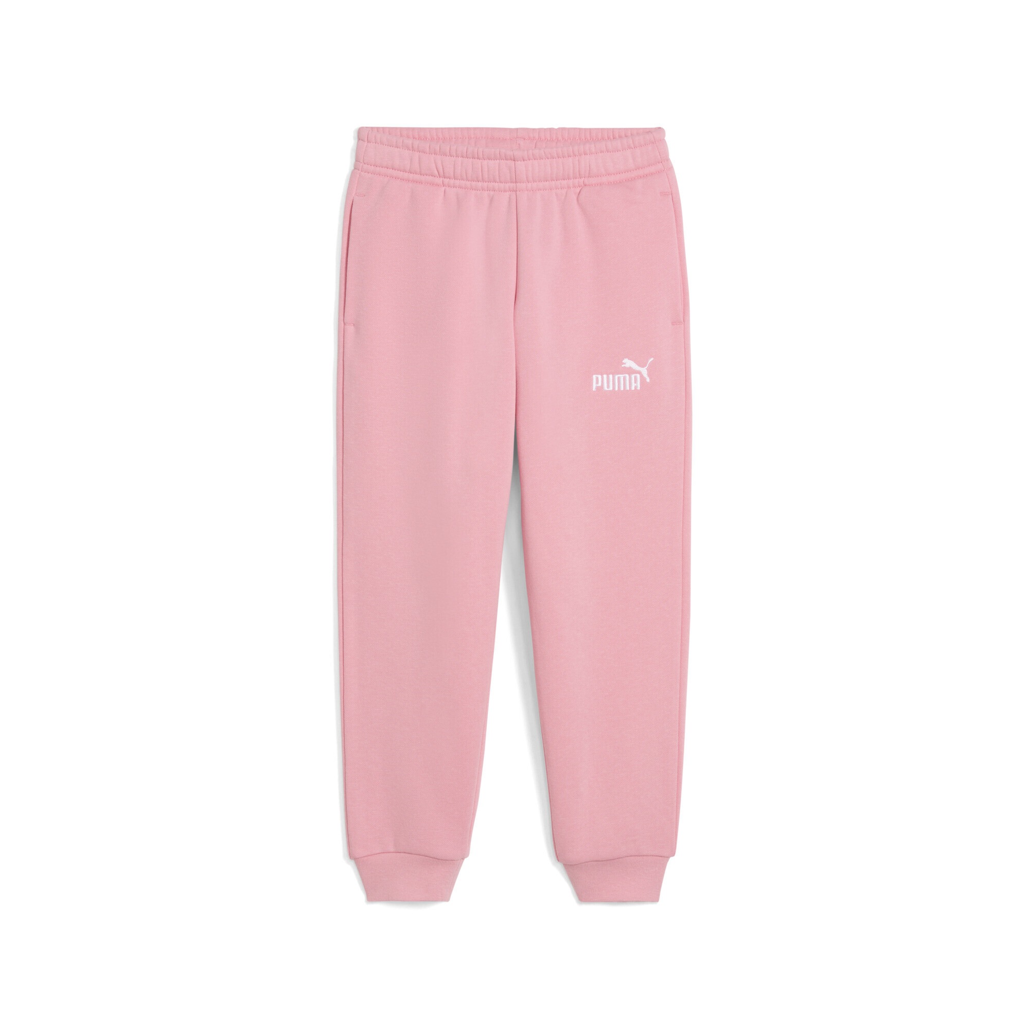 PUMA Mädchen Sporthose "ESS No. 1 Logo Fleece-Jogginghose Jungen"pinkscape pink, Gr. 98, unifarben, Obermaterial: 66% Baumwolle, 34% Polyester;