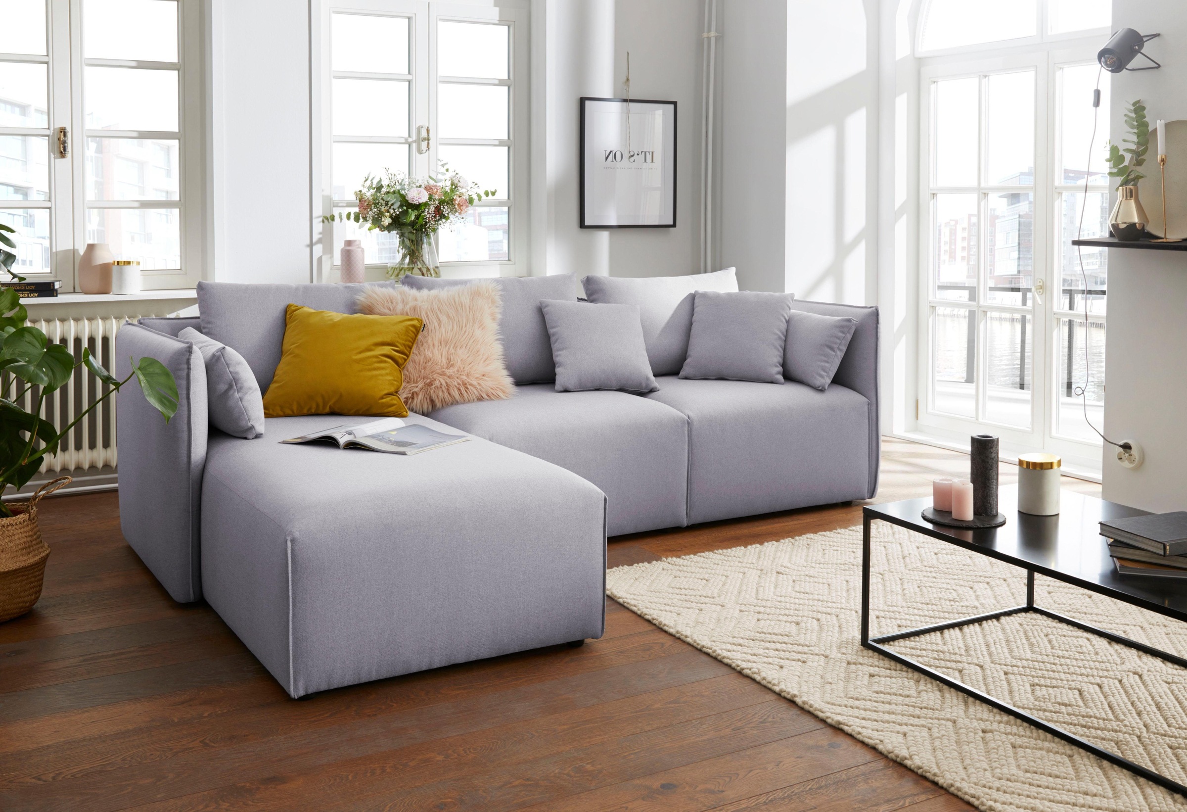 OTTO home Ecksofa "Nöre L-Form" 3 Teile, in vielen Bezugsqualitäten und Far günstig online kaufen
