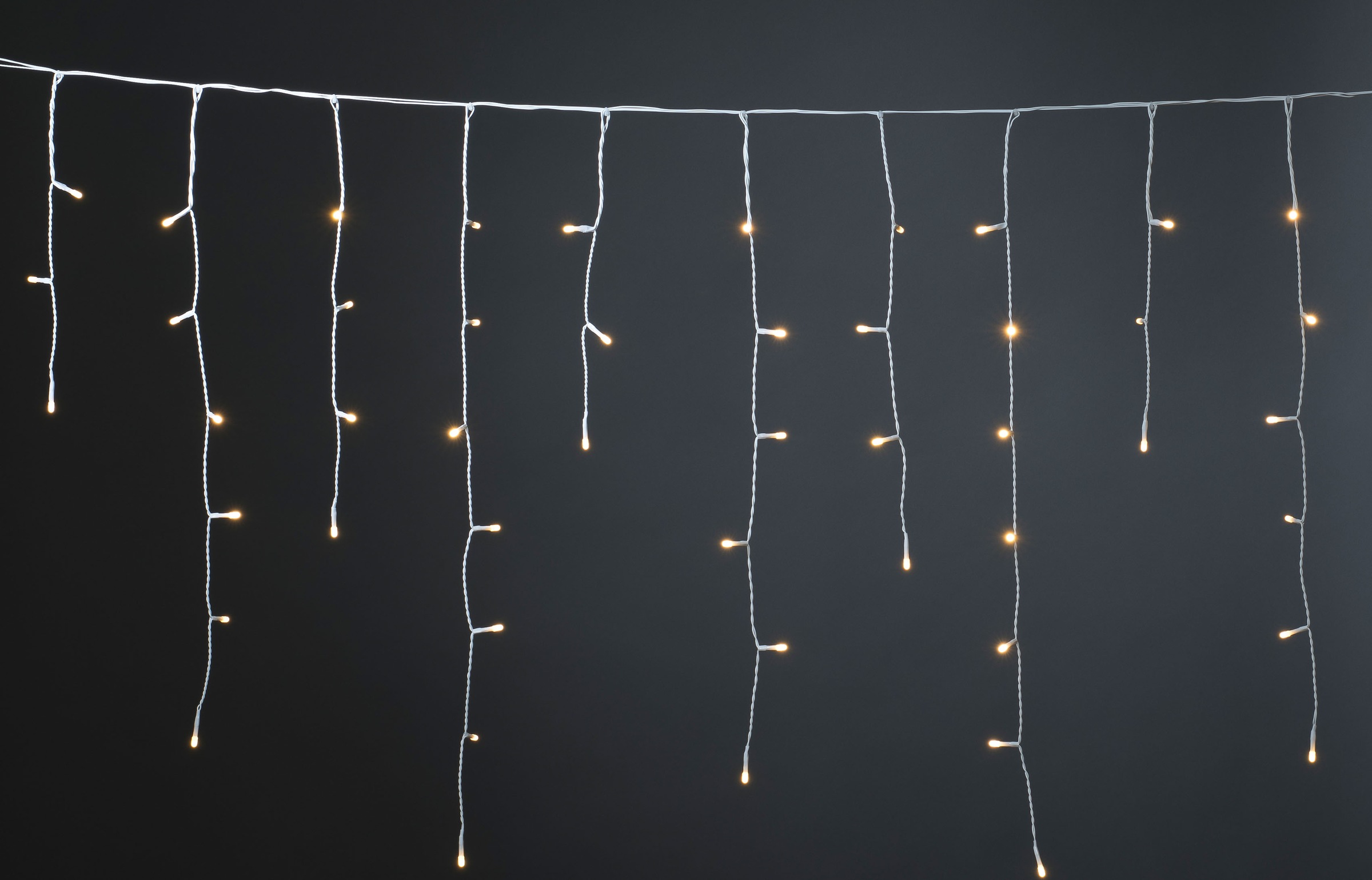 KONSTSMIDE LED-Lichtervorhang »Weihnachtsdeko weißes BAUR LED weiße Dioden, warm | Kabel Außentrafo, Eisregenvorhang, 200 aussen«, kaufen