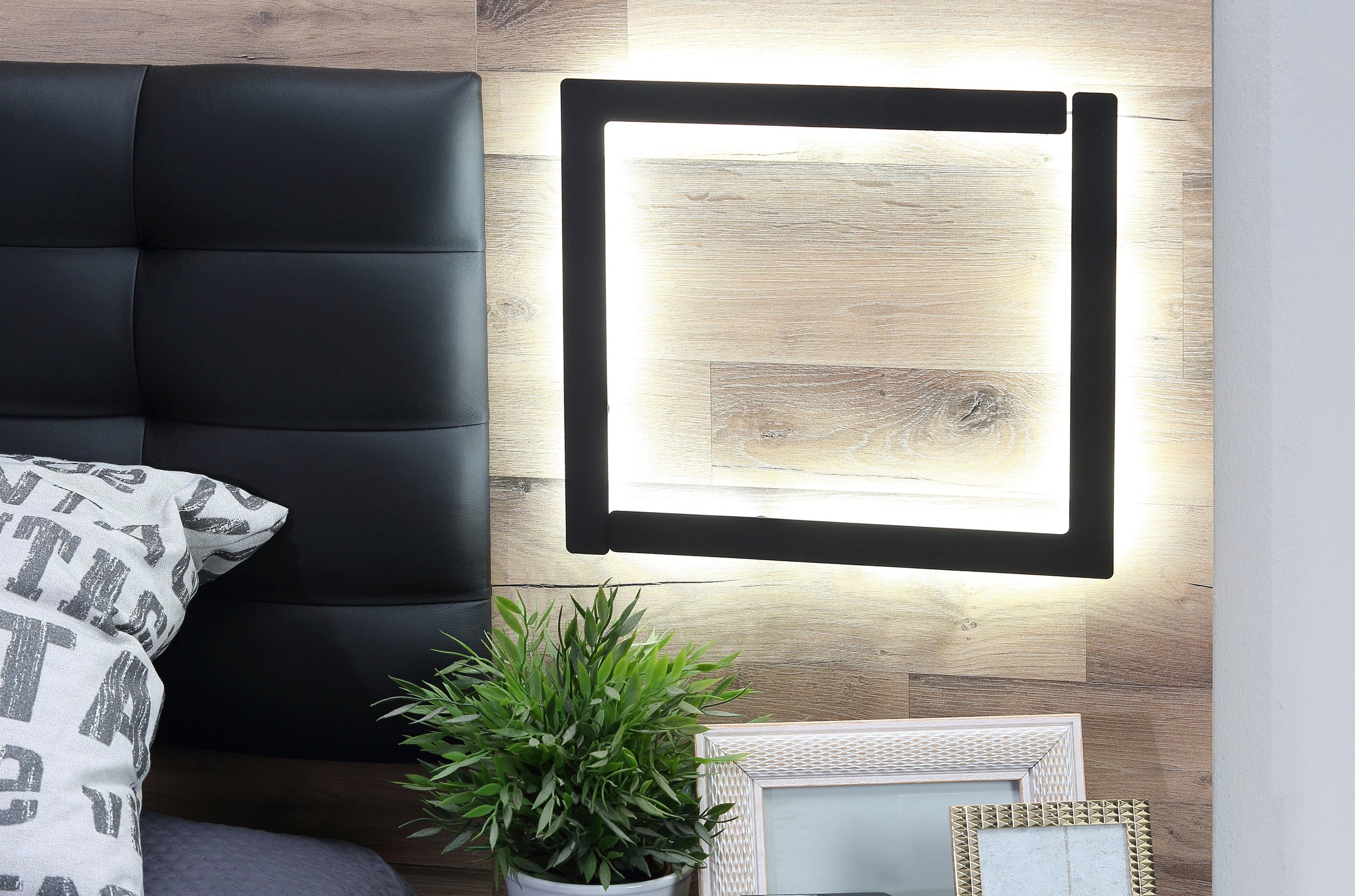 FORTE Bettanlage »Sirius Crown«, mit LED-Beleuchtung und Polsterkopfteil