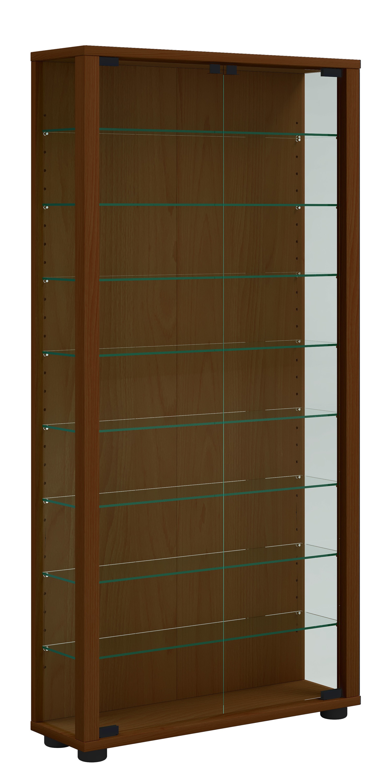 VCM Standvitrine »Holz Glas Stand Vitrine Sammelvitrine Lumo Maxi« 1 Stk. tlg.