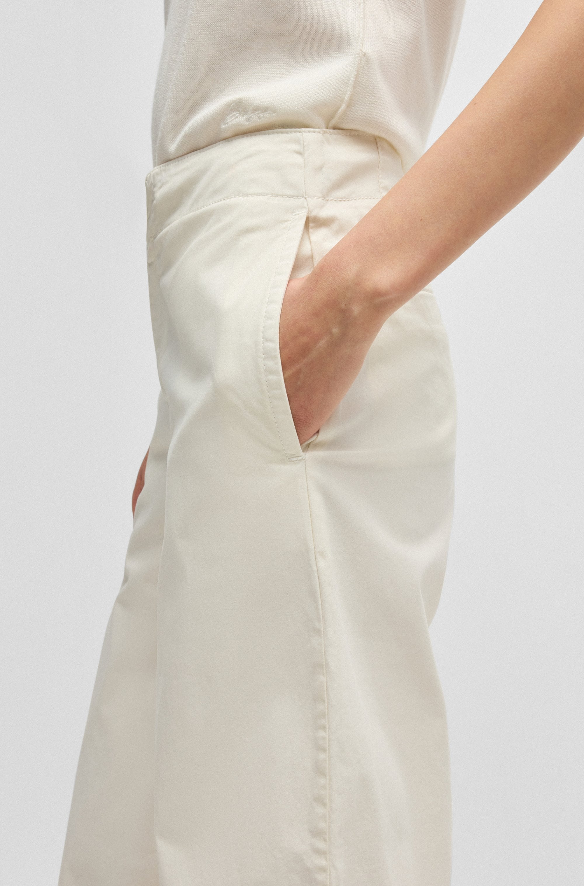 BOSS ORANGE Culotte »Tahiana Premium Damenmode«, in weiter Beinform
