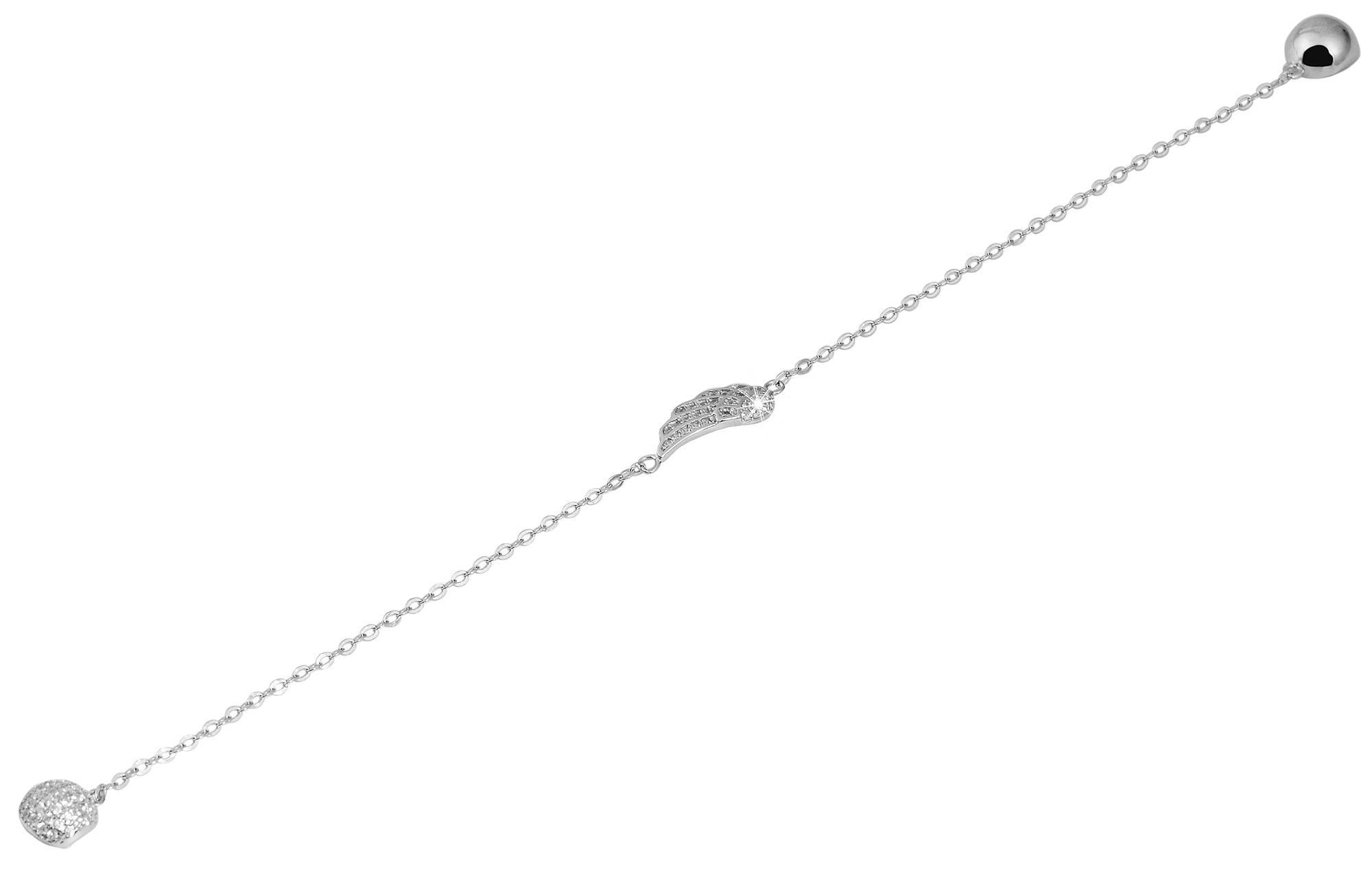 Adelia´s Kettenanhänger »Damen Anhänger – Flügel Anhänger aus 925 Silber mit Zirkonia« ()  Geschenkidee: zeitlos und vielseitig