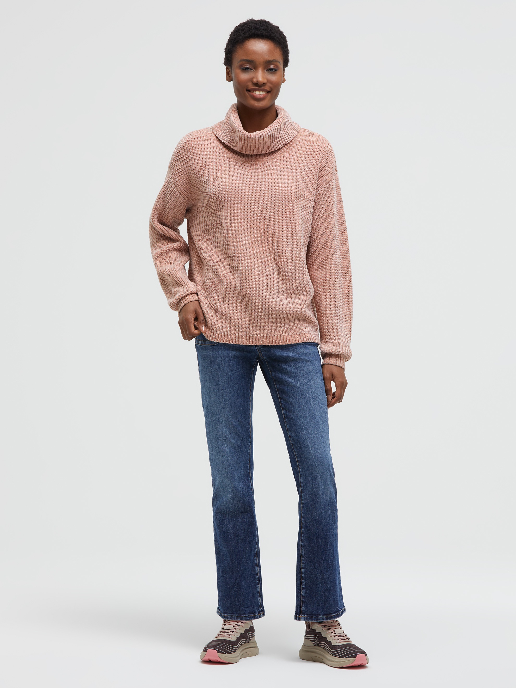 SOCCX Rollkragenpullover mit weicher Haptik