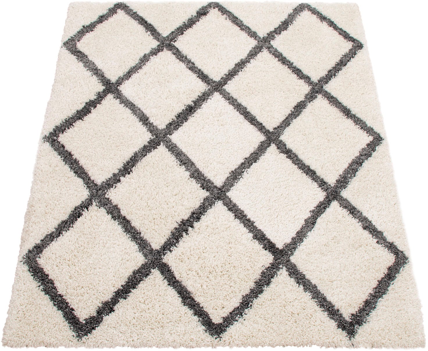 Paco Home Hochflor-Teppich Rauten modernes 681«, kaufen sehr weicher Flor Design, »Arezzo | rechteckig, BAUR