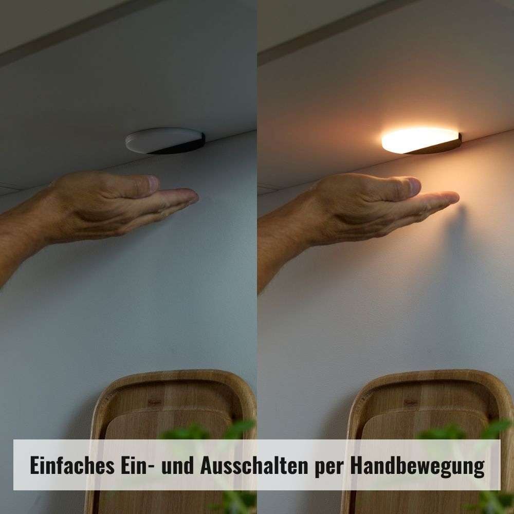 Loevschall Unterschrankleuchte »Polaris Set in versch. Varianten, Unterbauleuchte, Unterschrankleuchte« LED-Modul Warmweiß Bewegungsmelder, LED integriert, Warmweiß, eingebaute Sensorfunktion