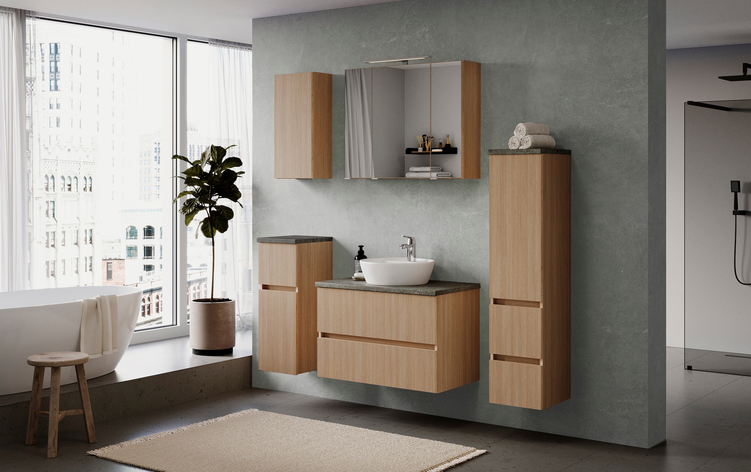 welltime Spiegelschrank »Eixo«