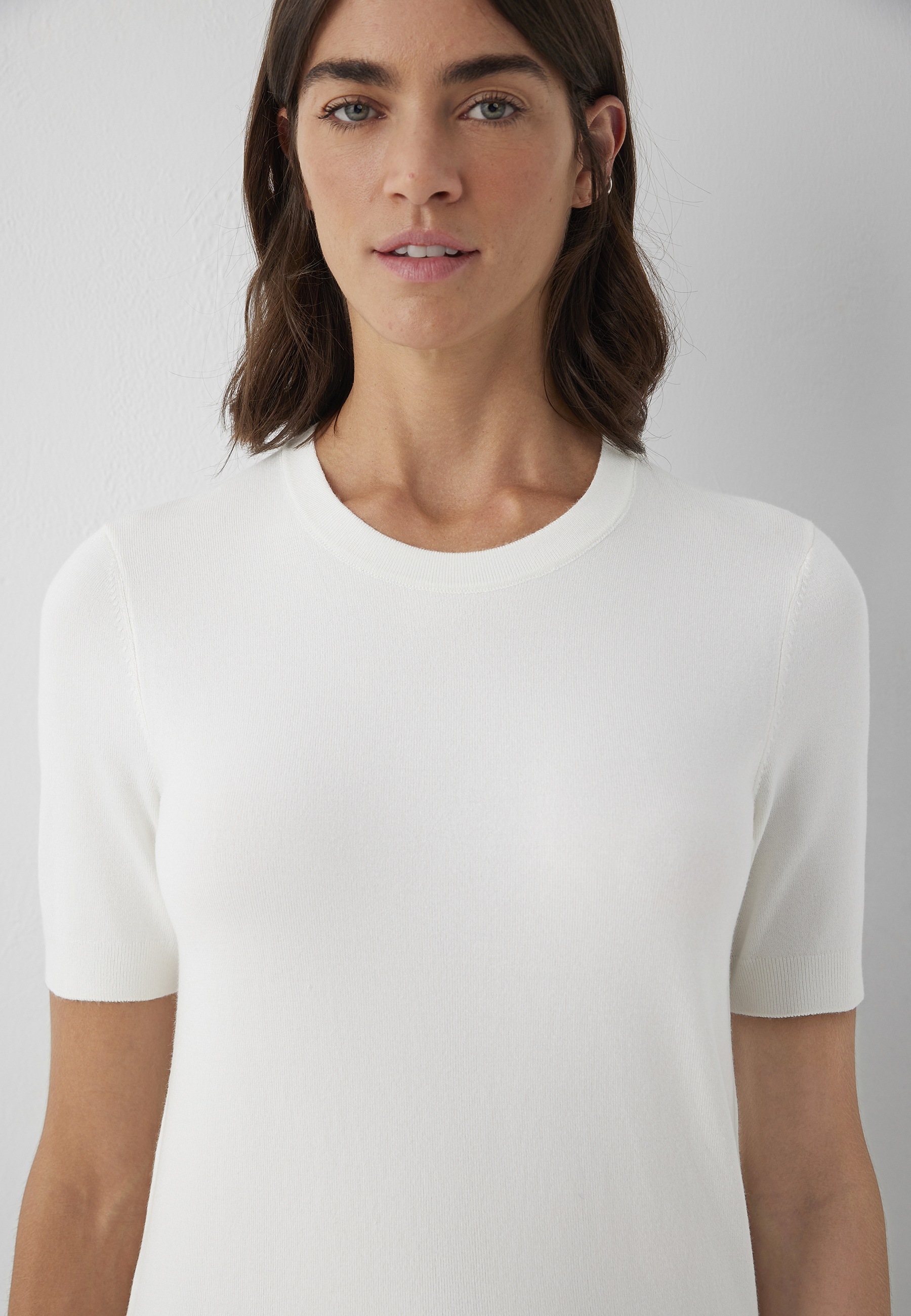 Mavi Rundhalspullover »SHORT SLEEVE TRICOT« Pullover Kurzarm