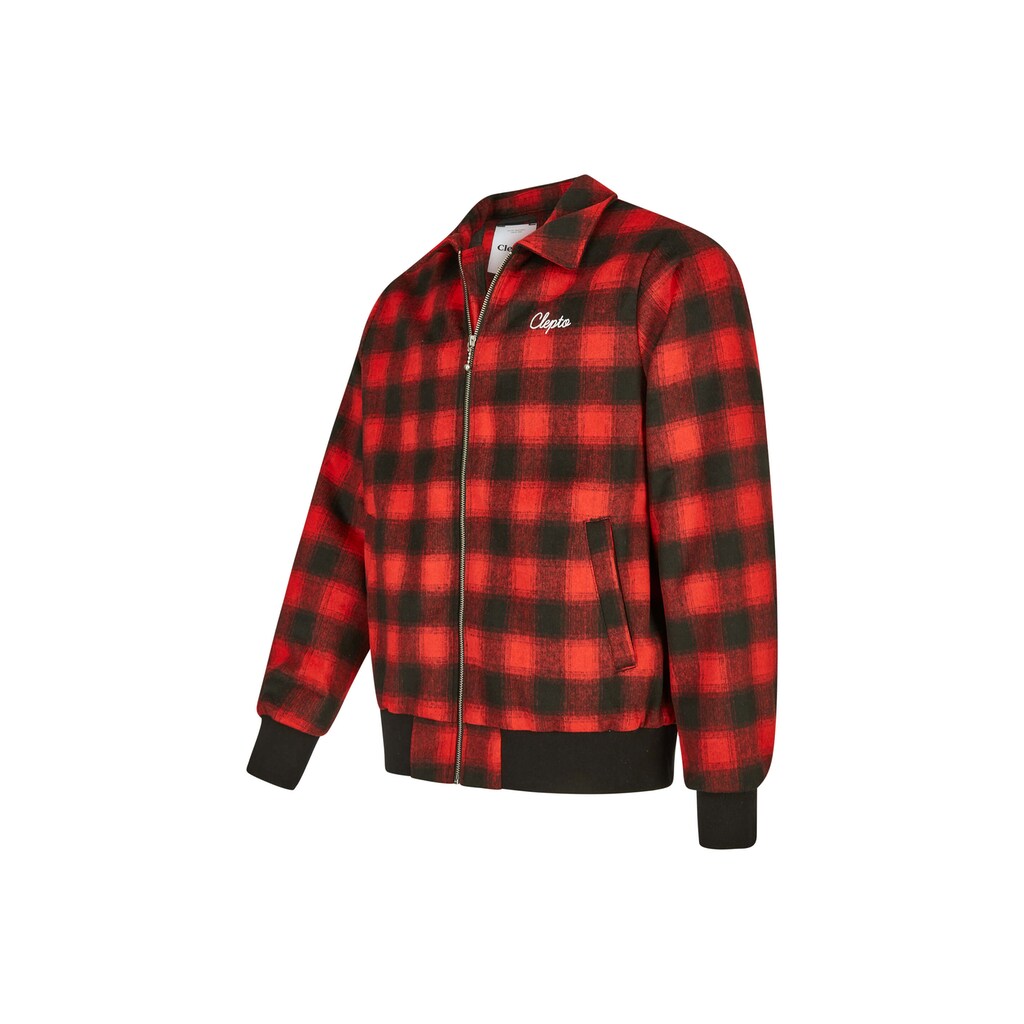 Cleptomanicx Bomberjacke »Checker«