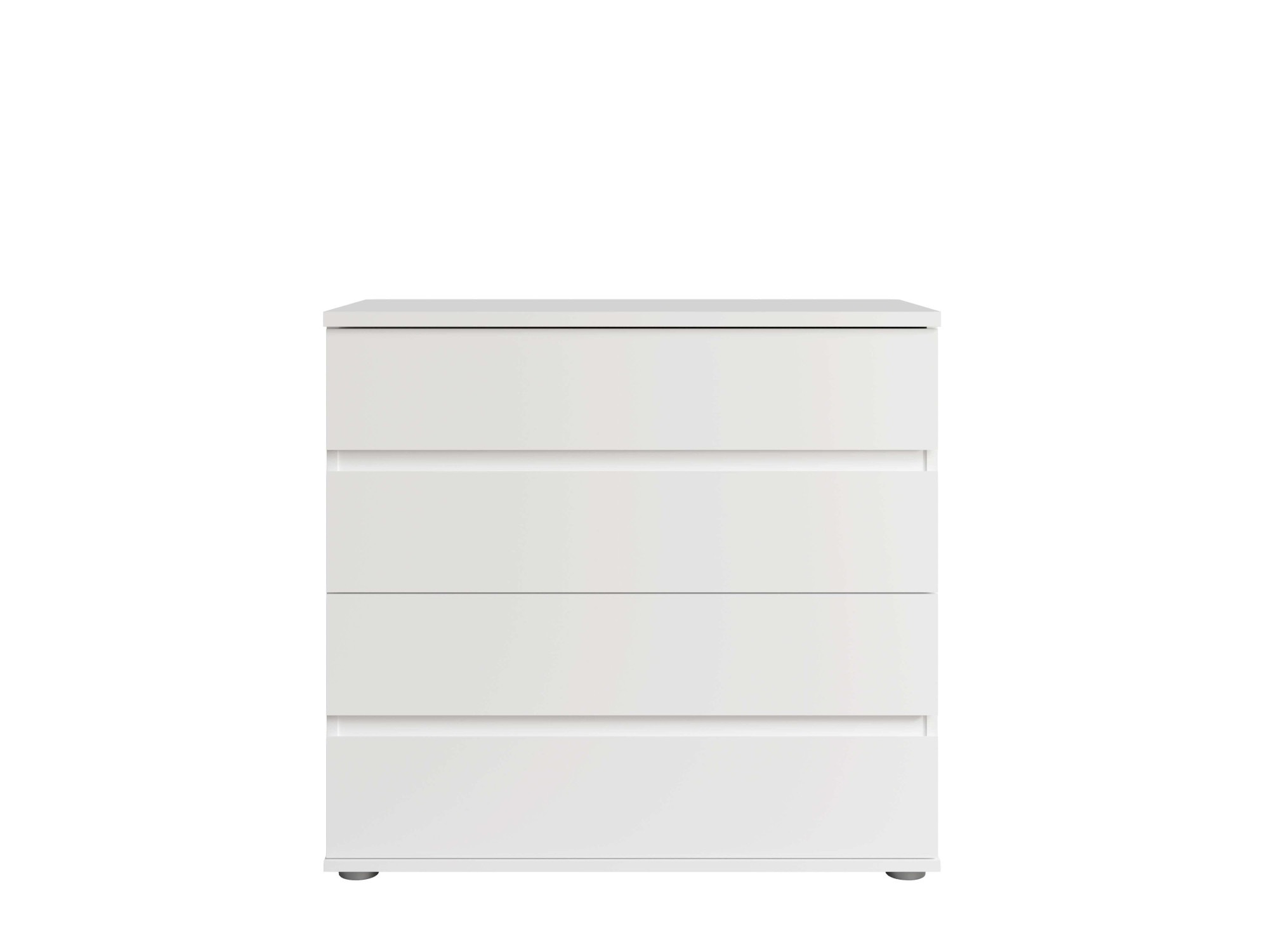 OTTO home Kommode "Greeti Sideboard mit 4 Schubladen, Maße B/T/H: 91,2/42/84,3 cm" Schubladenschrank mit viel Stauraum, weiß matt, Breite 91,2 cm