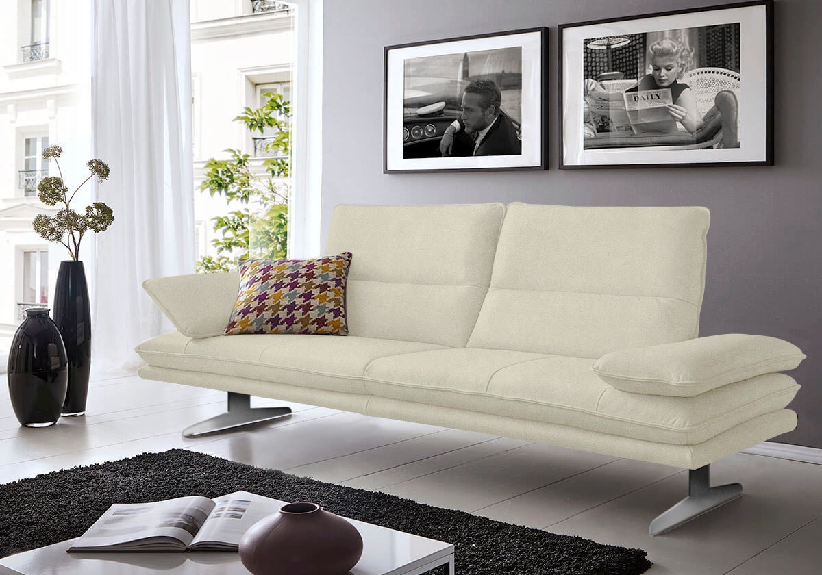 W.SCHILLIG 2,5-Sitzer "broadway Designsofa mit hohem Sitzkomfort" Sitztiefenverstellung, Kopfteil- & Seitenteilverstellung, Breite 236cm