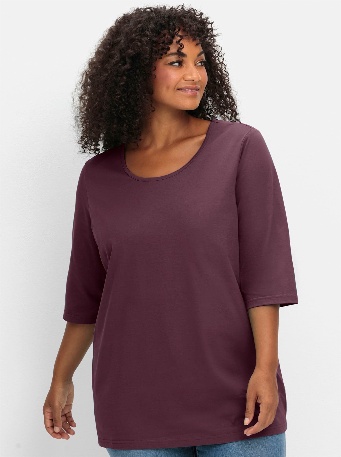 Sheego 3/4-Arm-Shirt "3/4-Arm-Shirt" 1