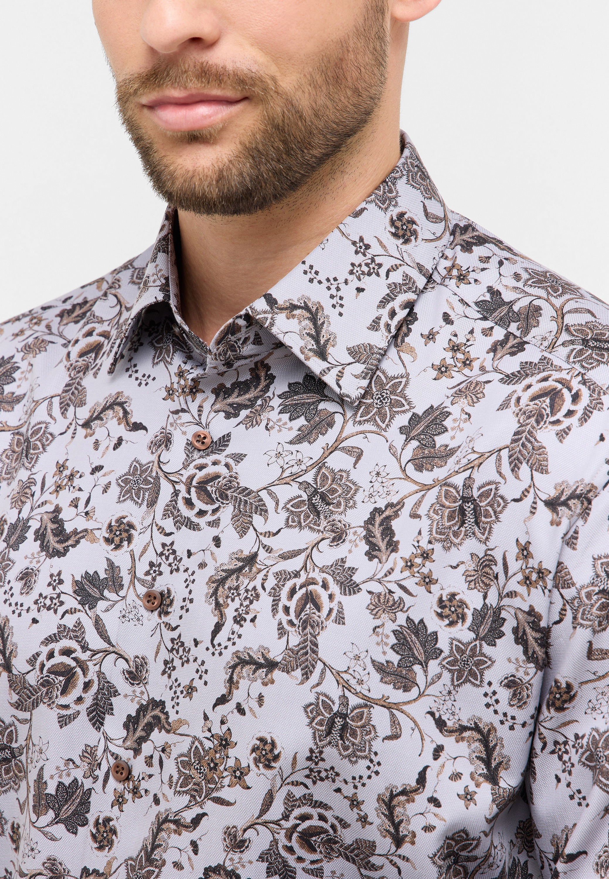 Thumbnail - Eterna Langarmhemd "COMFORT FIT", NON IRON (bügelfrei)