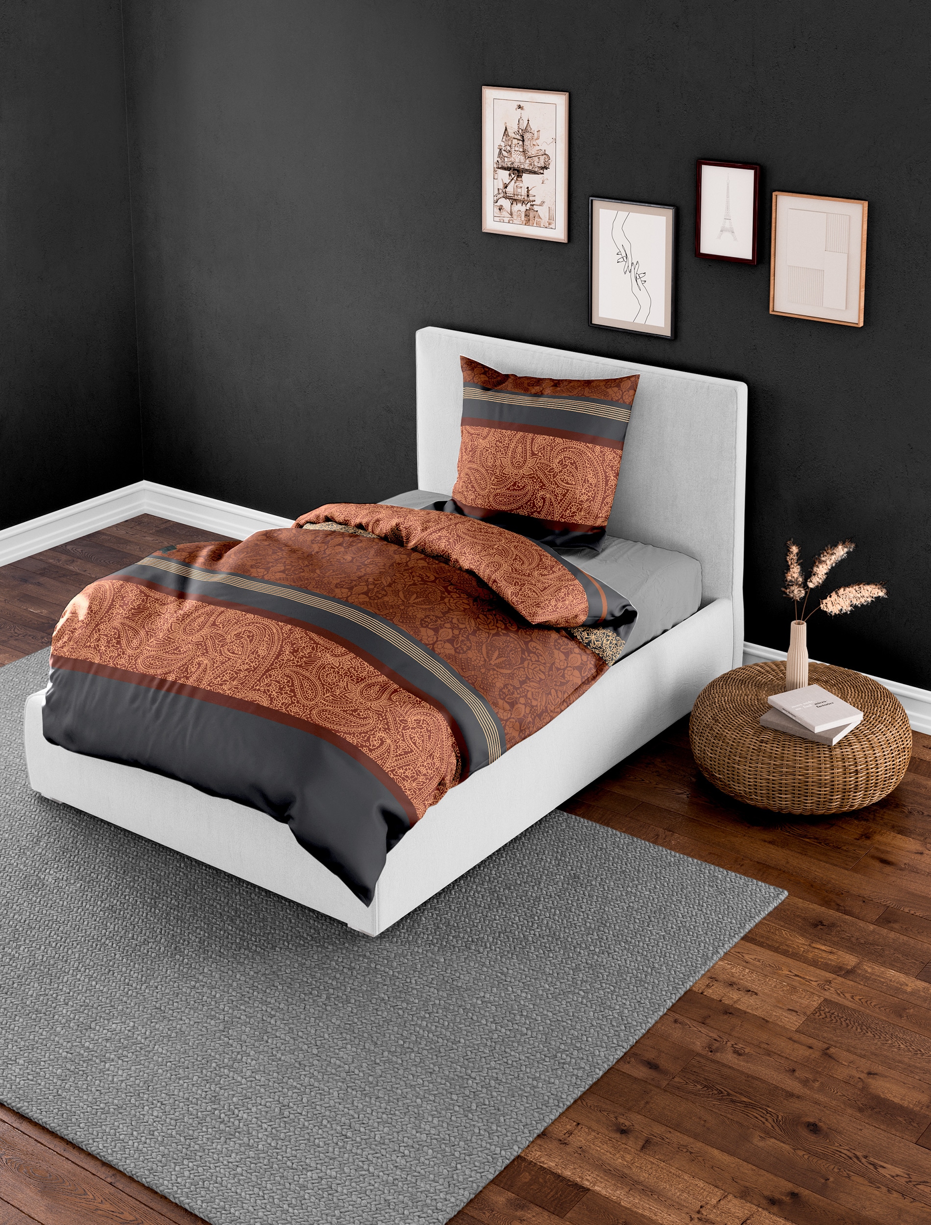 BIERBAUM Bettwäsche "4954" 2 Stk. tlg. 100 % Baumwolle, pflegeleicht, Paisl günstig online kaufen