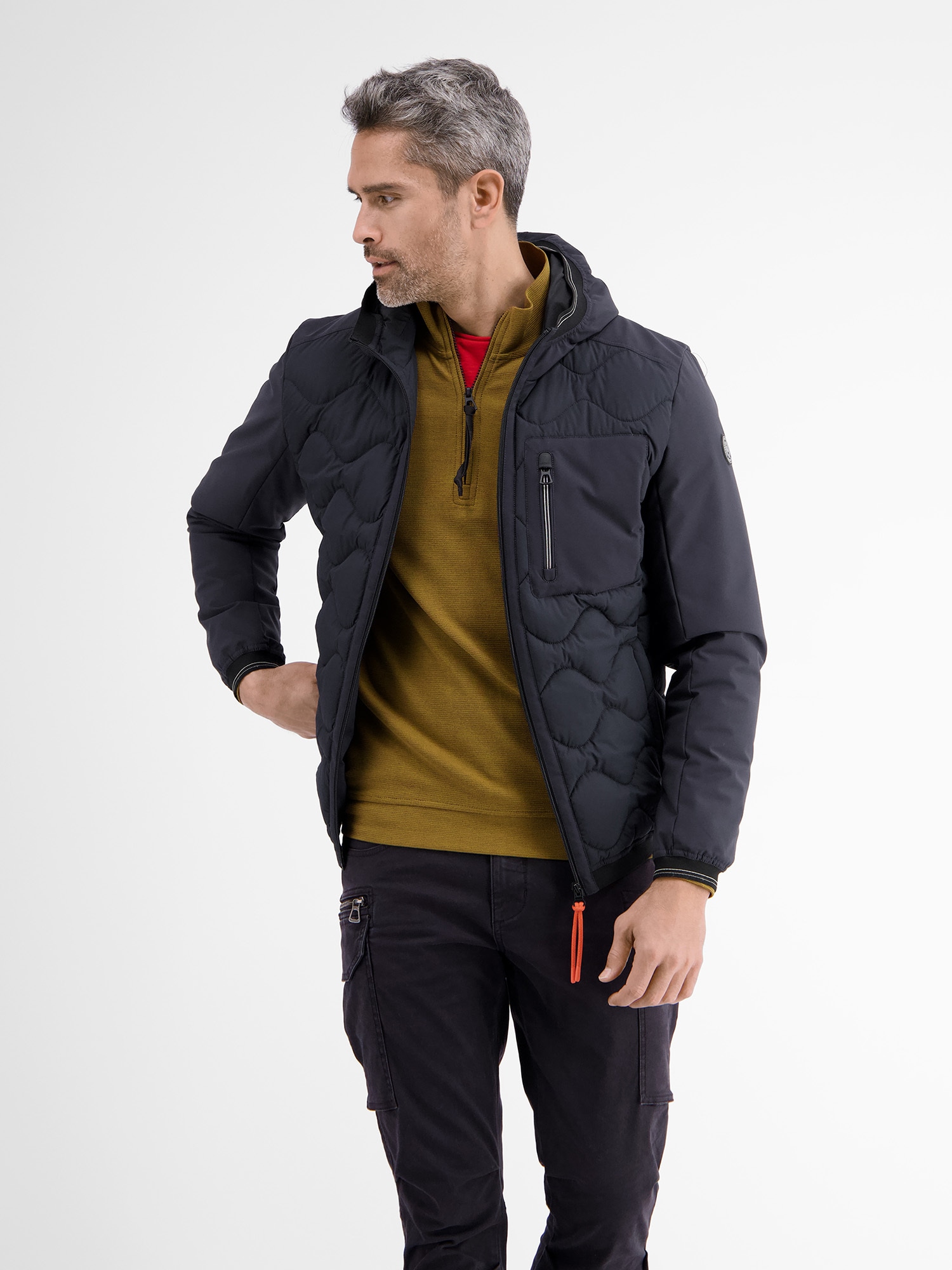 LERROS Outdoorjacke "Softshell-Hybrid Blouson" mit Kapuze