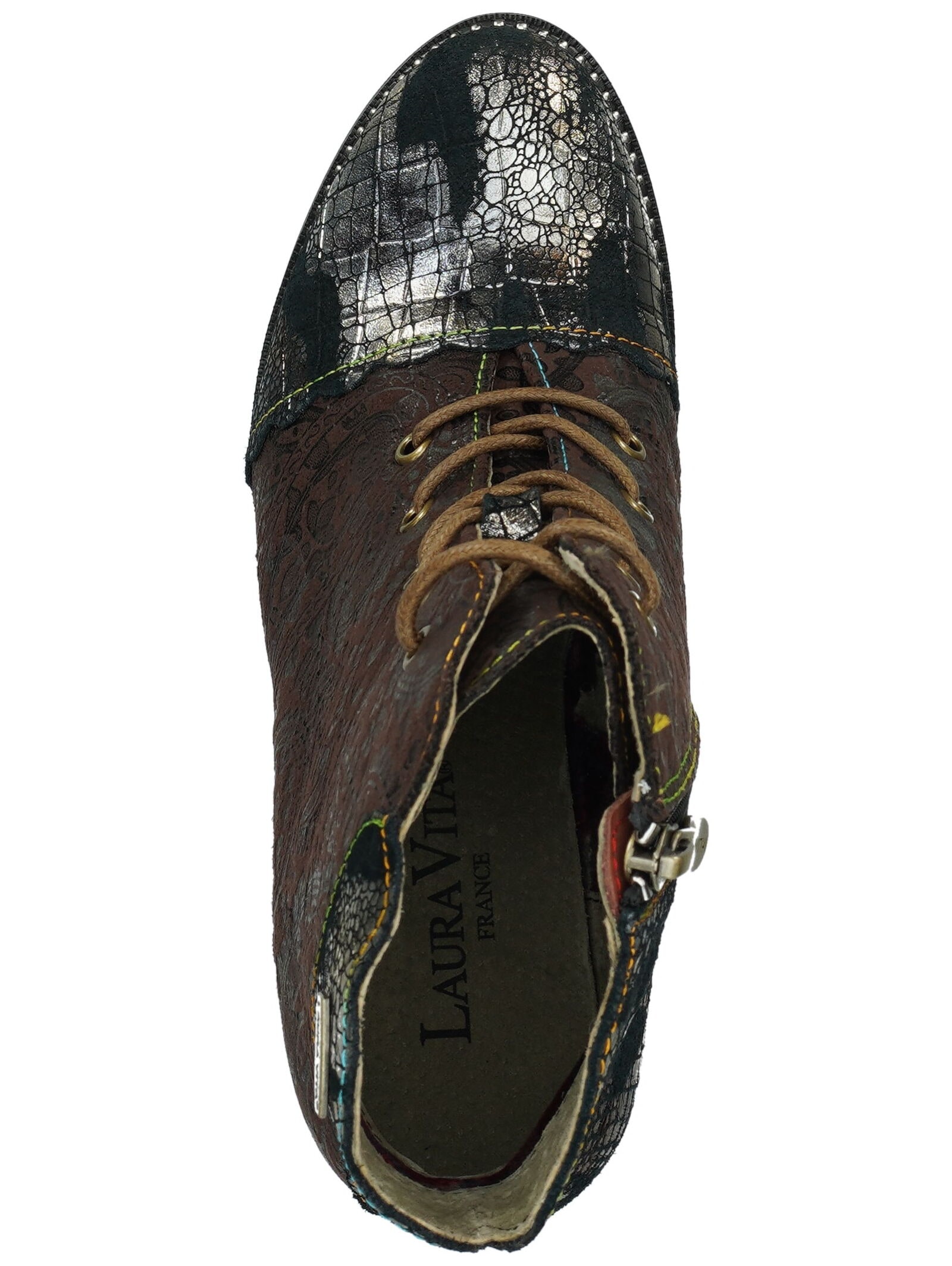 LAURA VITA Schnürstiefelette »LAURA VITA Stiefelette Leder/Textil«