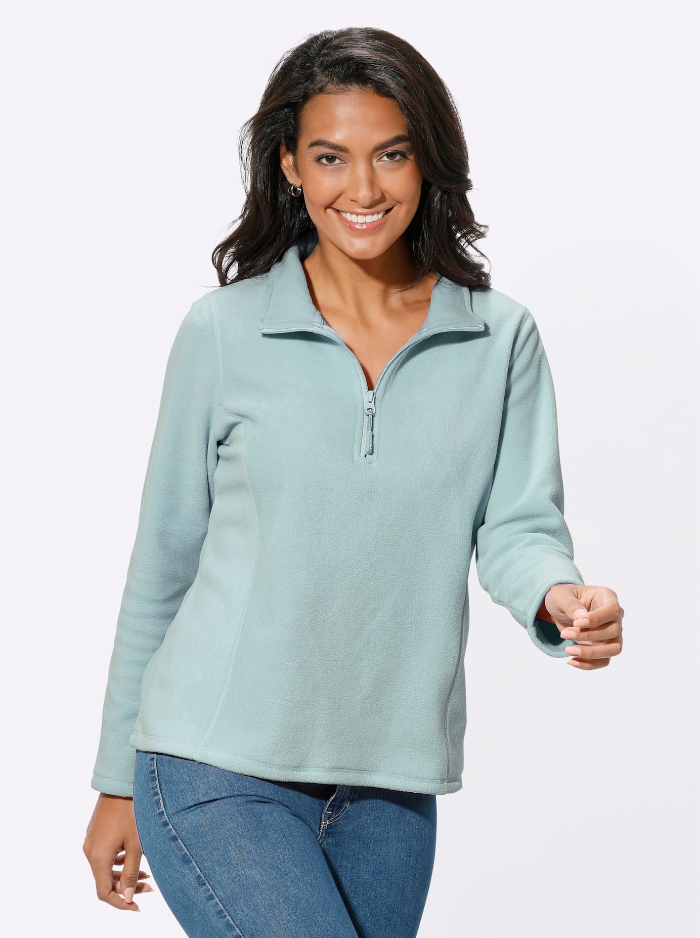 Casual Looks Fleeceshirt "Fleece-Shirt" 1 Stk. günstig online kaufen