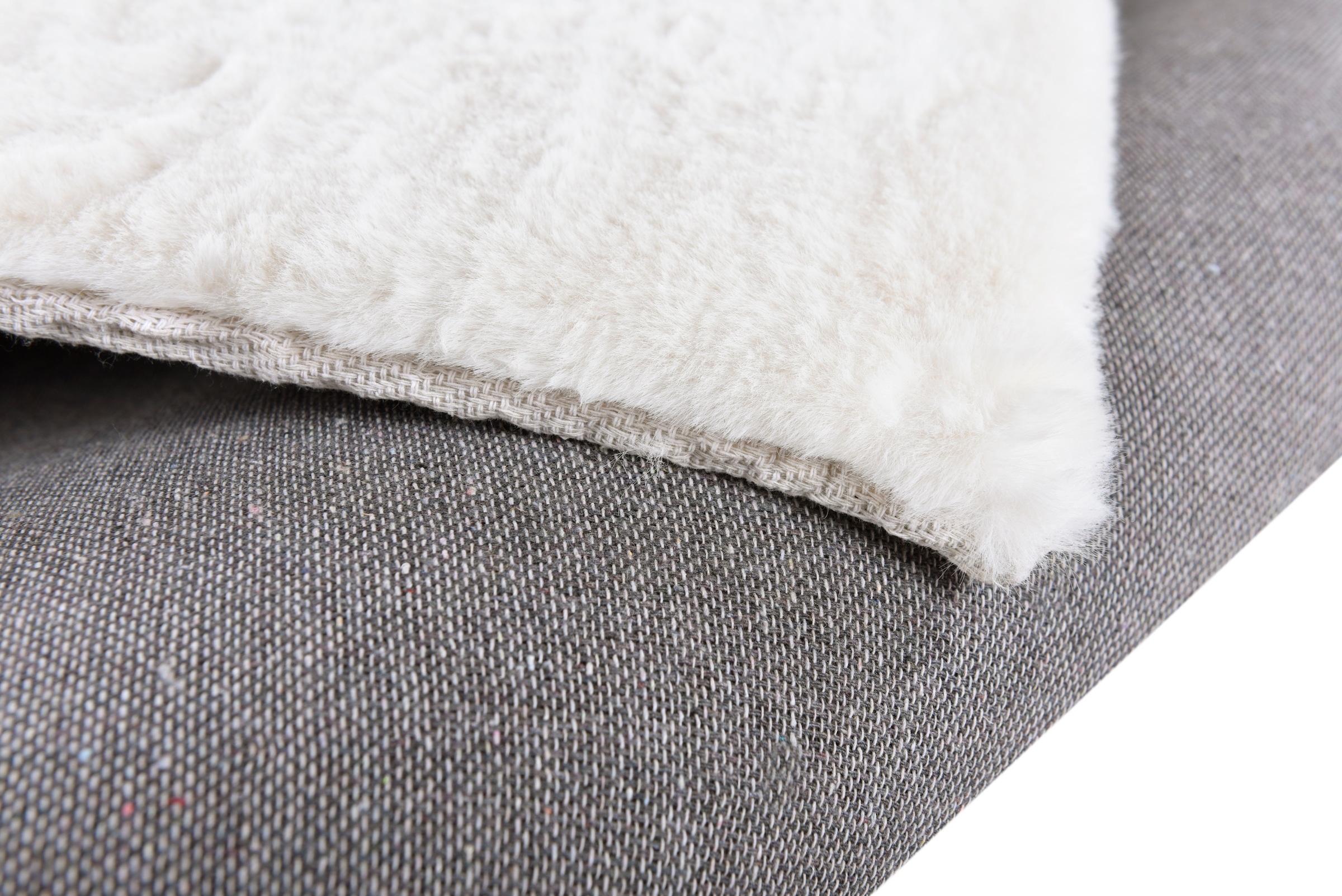 my home Fellteppich »Guidel«, rechteckig, 30 mm Höhe, Kunstfell, Kuschelteppich, Uni Farben, super weich, Wohnzimmer